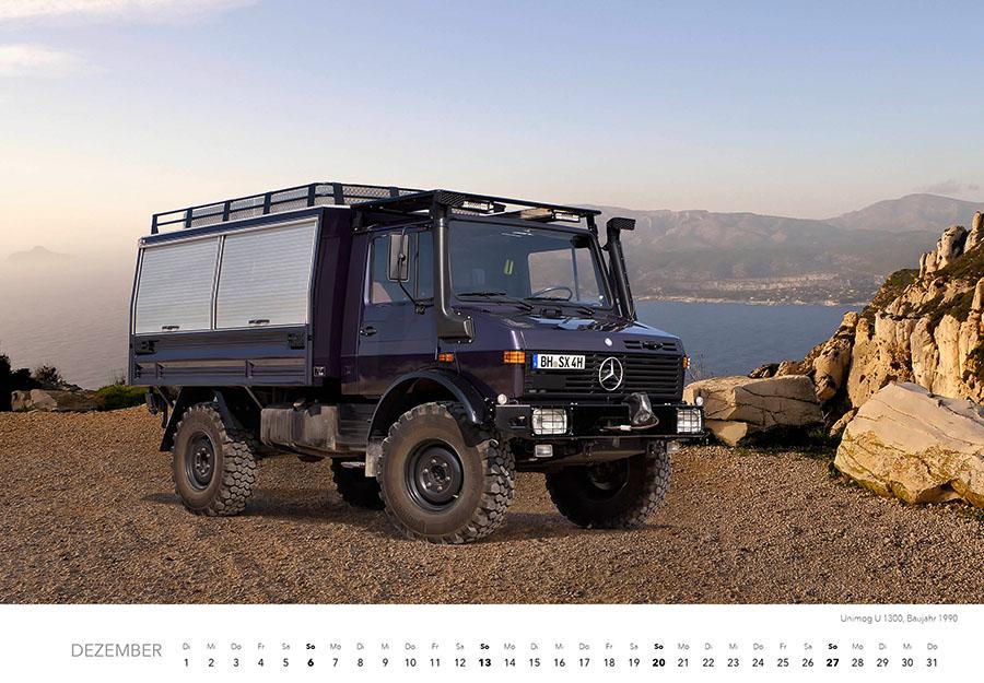 Beispielinhalt (Bild) Unimog Klassiker Kalender 2026