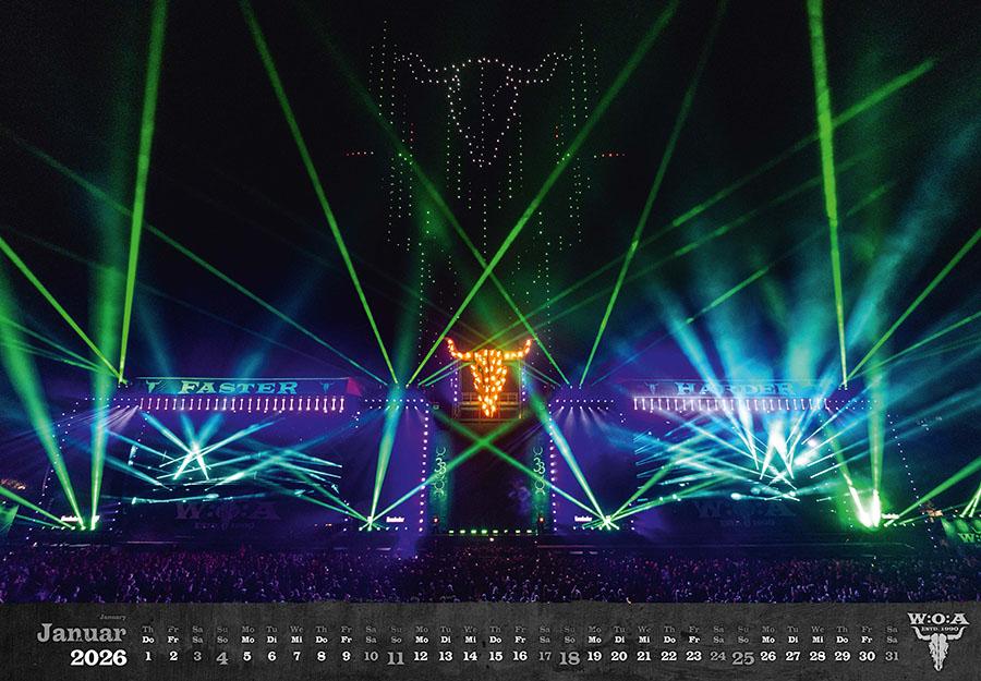 Beispielinhalt (Bild) Wacken Kalender 2026