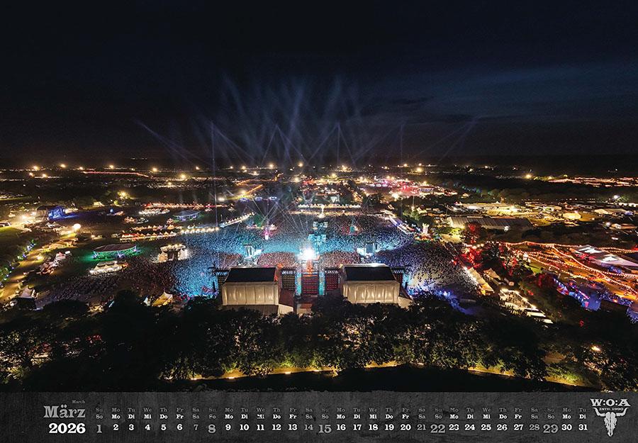 Beispielinhalt (Bild) Wacken Kalender 2026