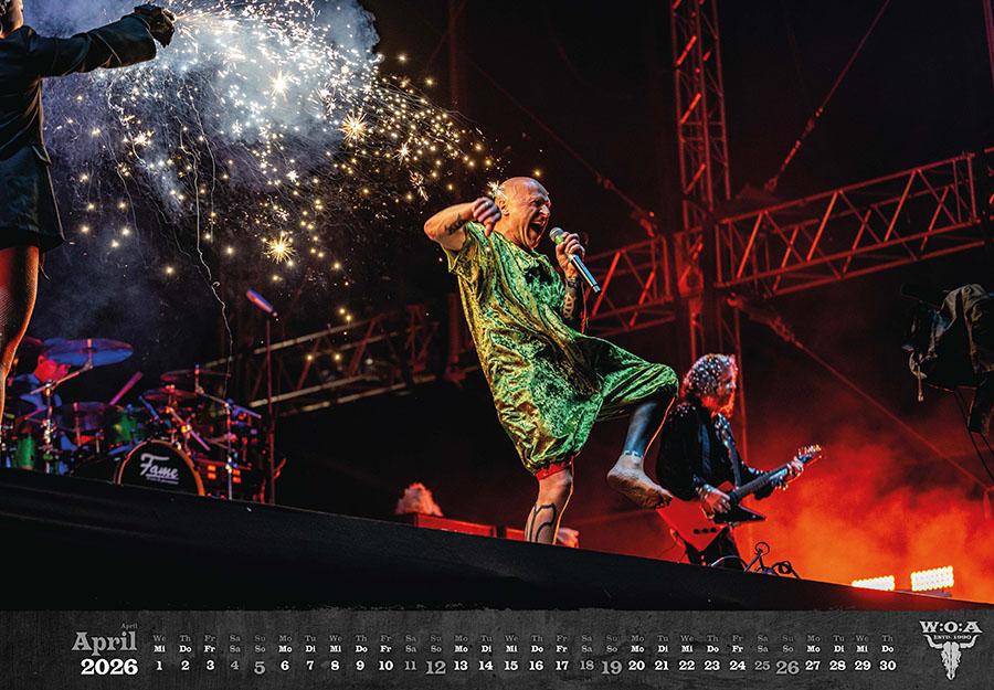 Beispielinhalt (Bild) Wacken Kalender 2026