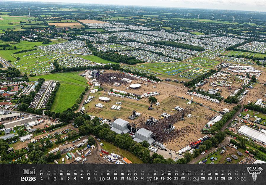 Beispielinhalt (Bild) Wacken Kalender 2026