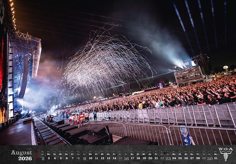 Beispielinhalt (Bild) Wacken Kalender 2026