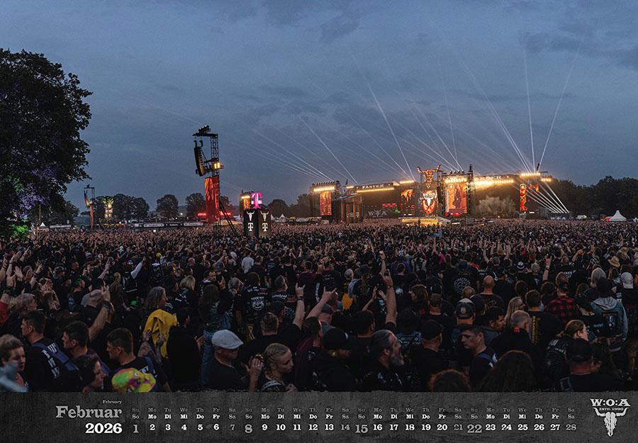 Beispielinhalt (Bild) Wacken Kalender 2026
