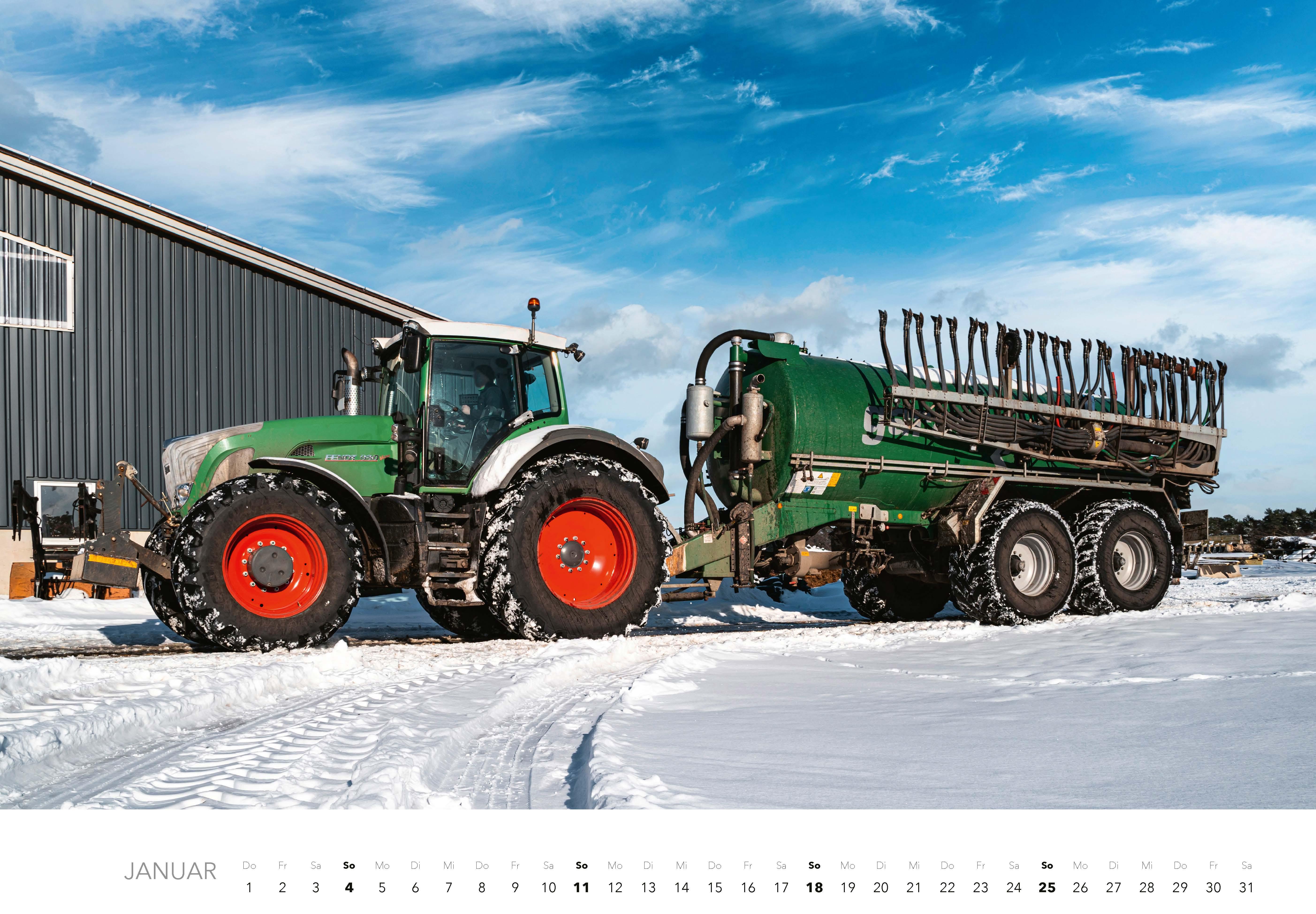 Beispielinhalt (Bild) Faszination Landmaschinen Kalender 2026