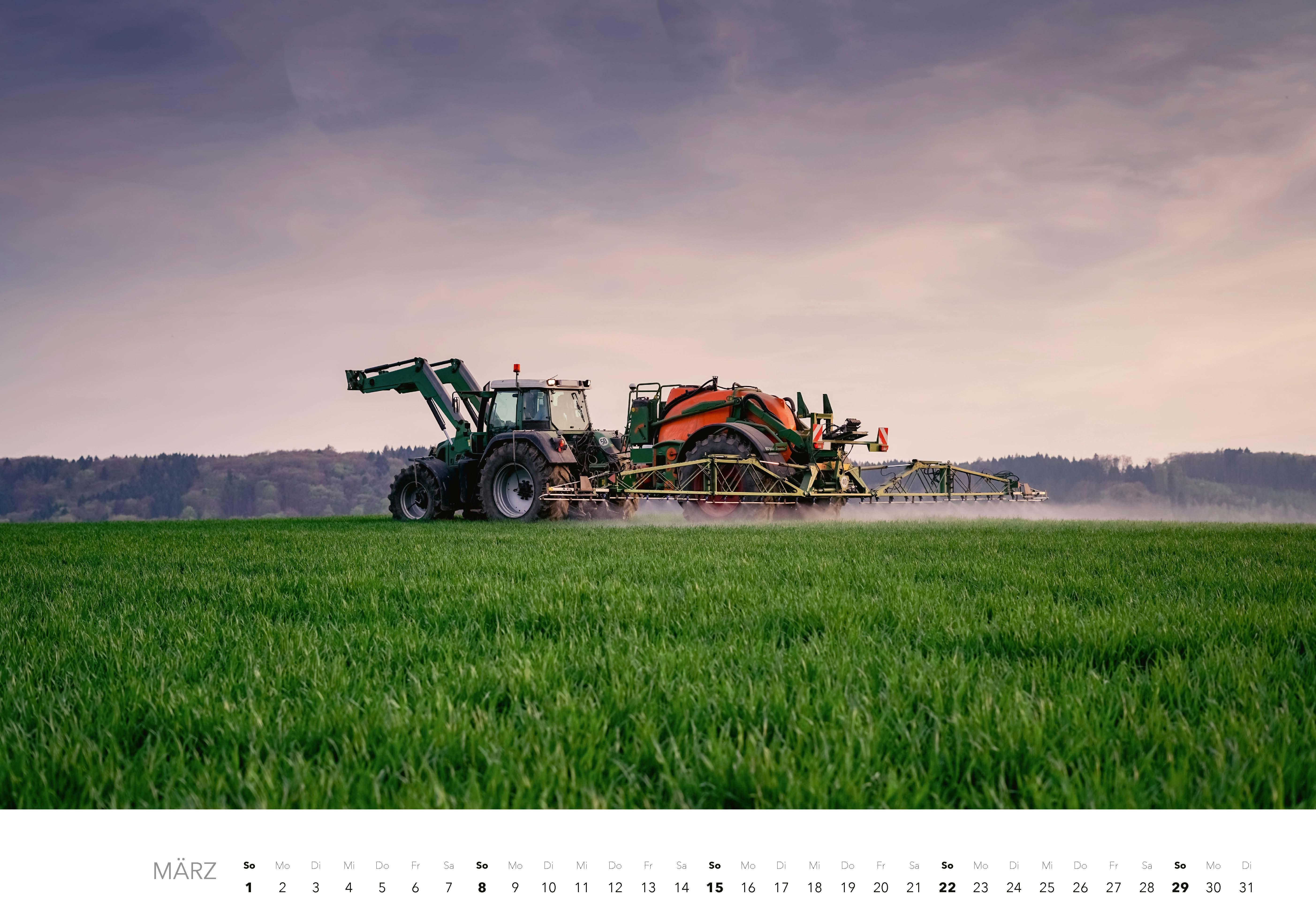 Beispielinhalt (Bild) Faszination Landmaschinen Kalender 2026