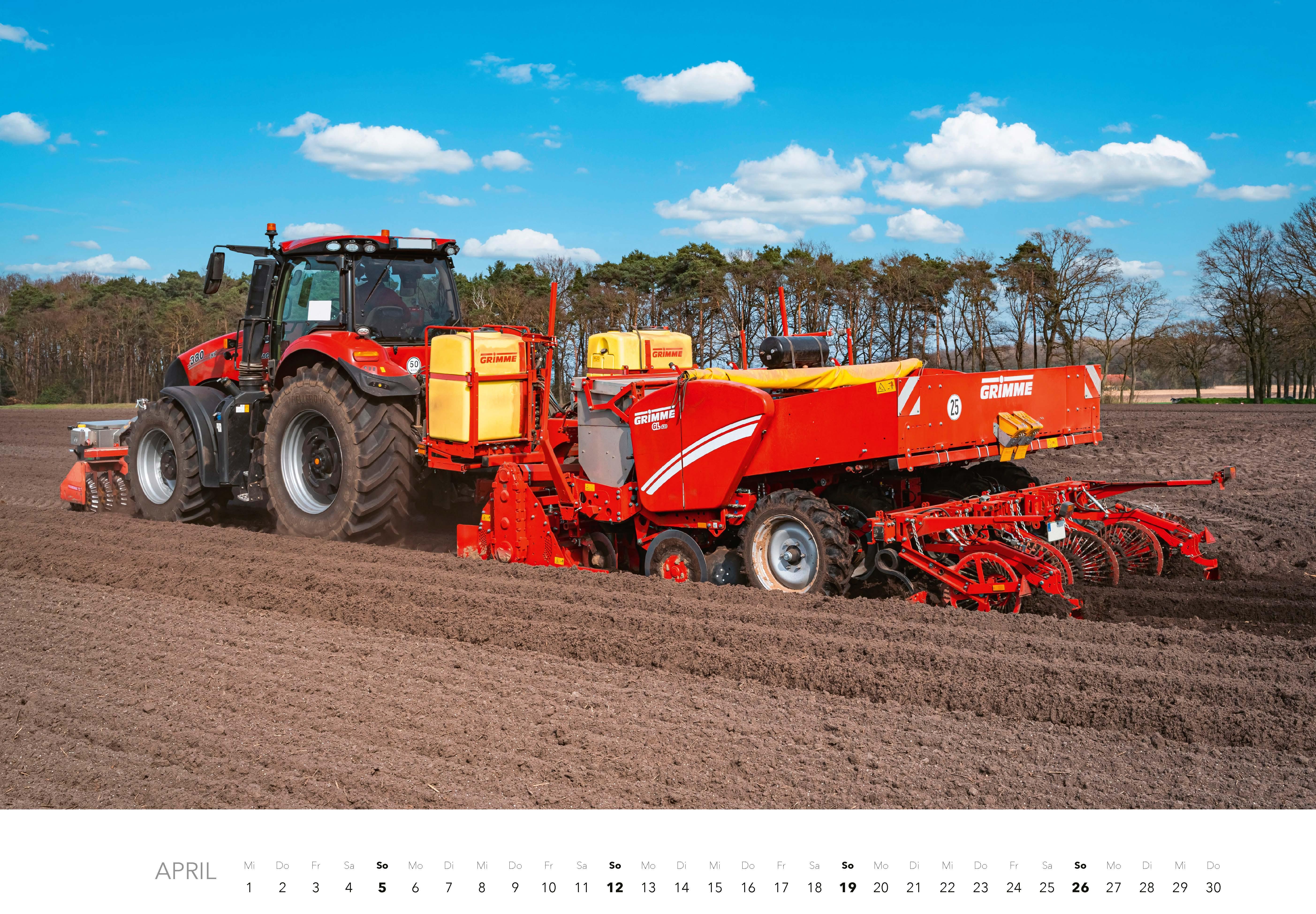 Beispielinhalt (Bild) Faszination Landmaschinen Kalender 2026