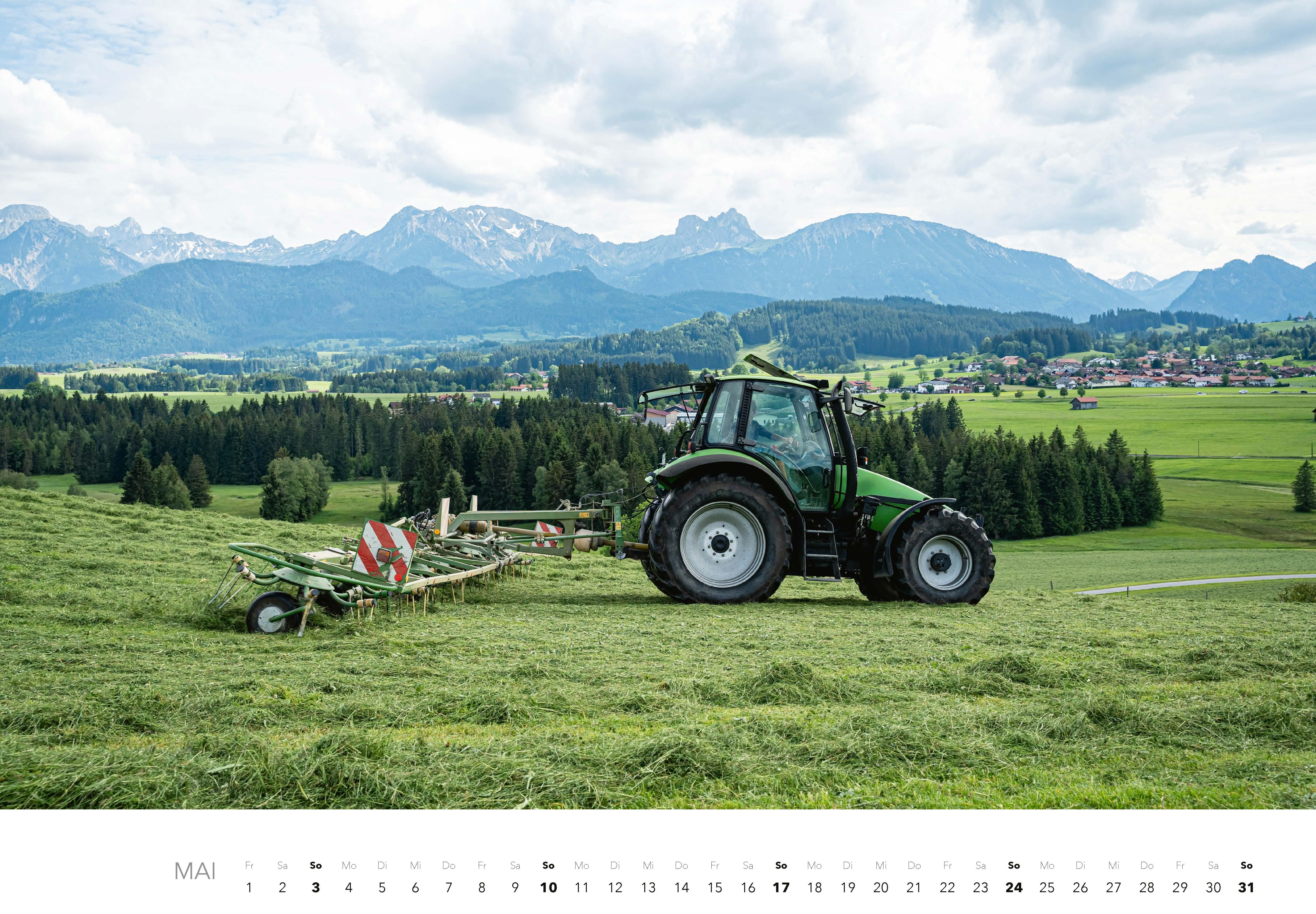 Beispielinhalt (Bild) Faszination Landmaschinen Kalender 2026