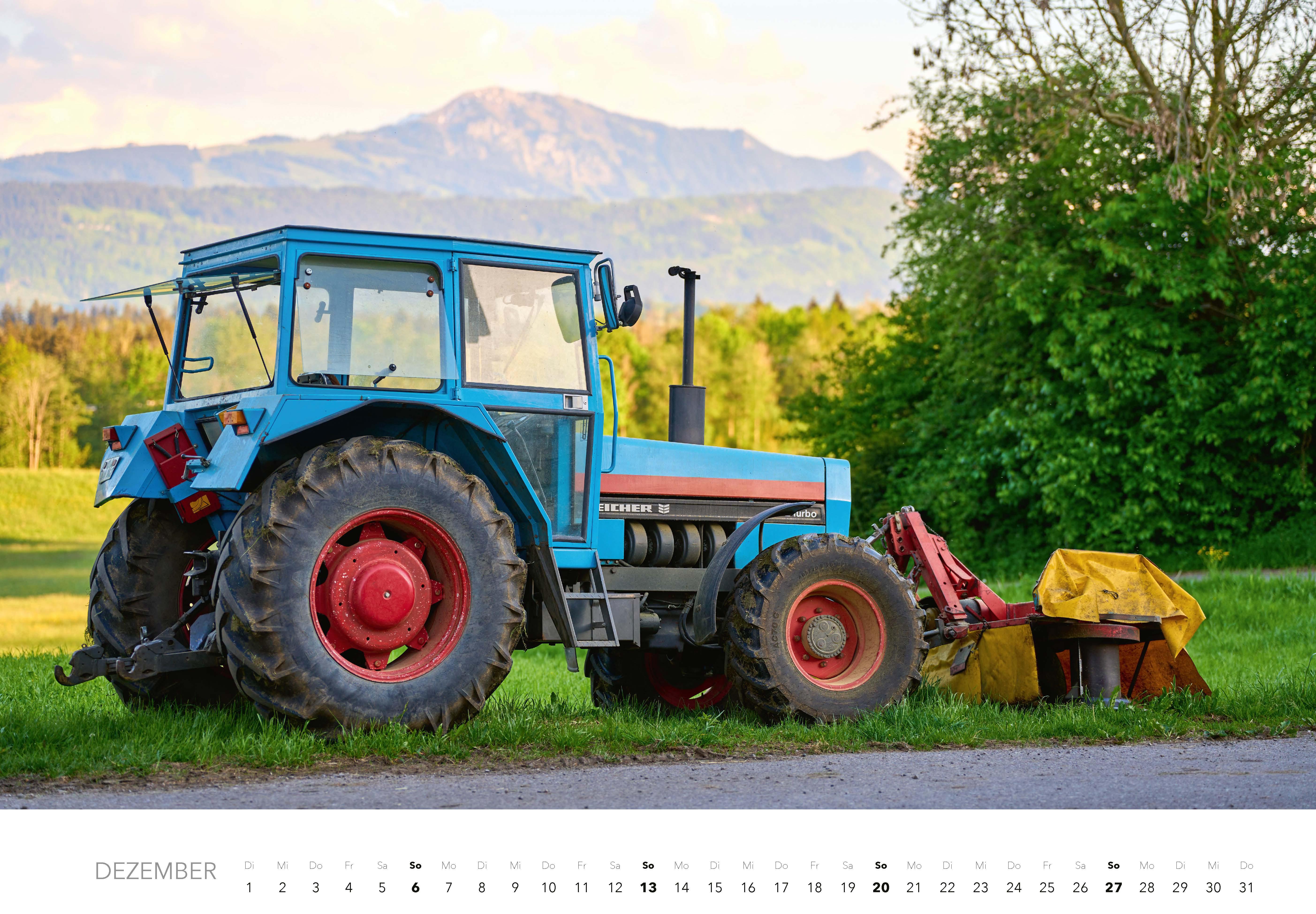 Beispielinhalt (Bild) Faszination Landmaschinen Kalender 2026