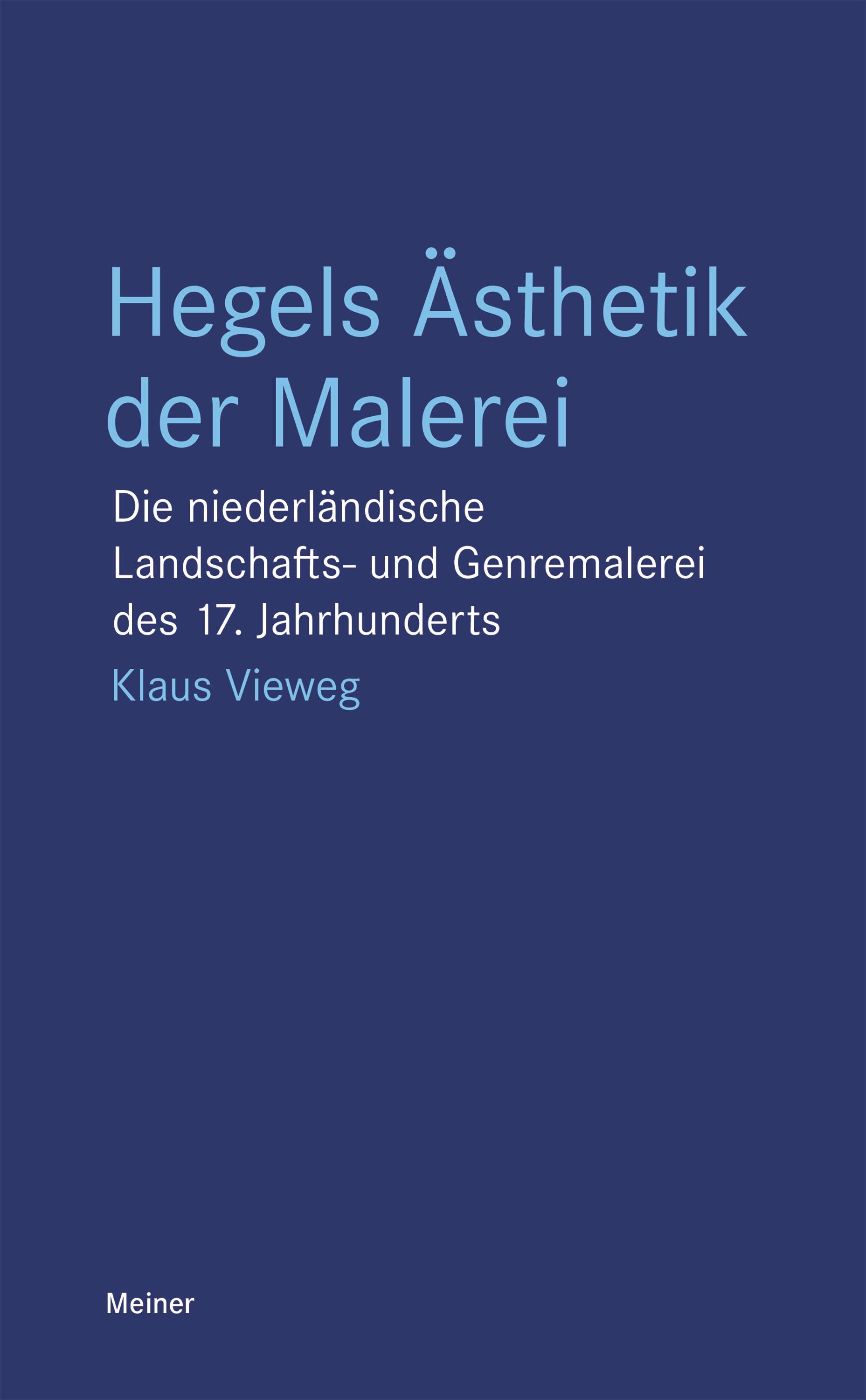 Vorderes Coverbild Hegels Ästhetik der Malerei