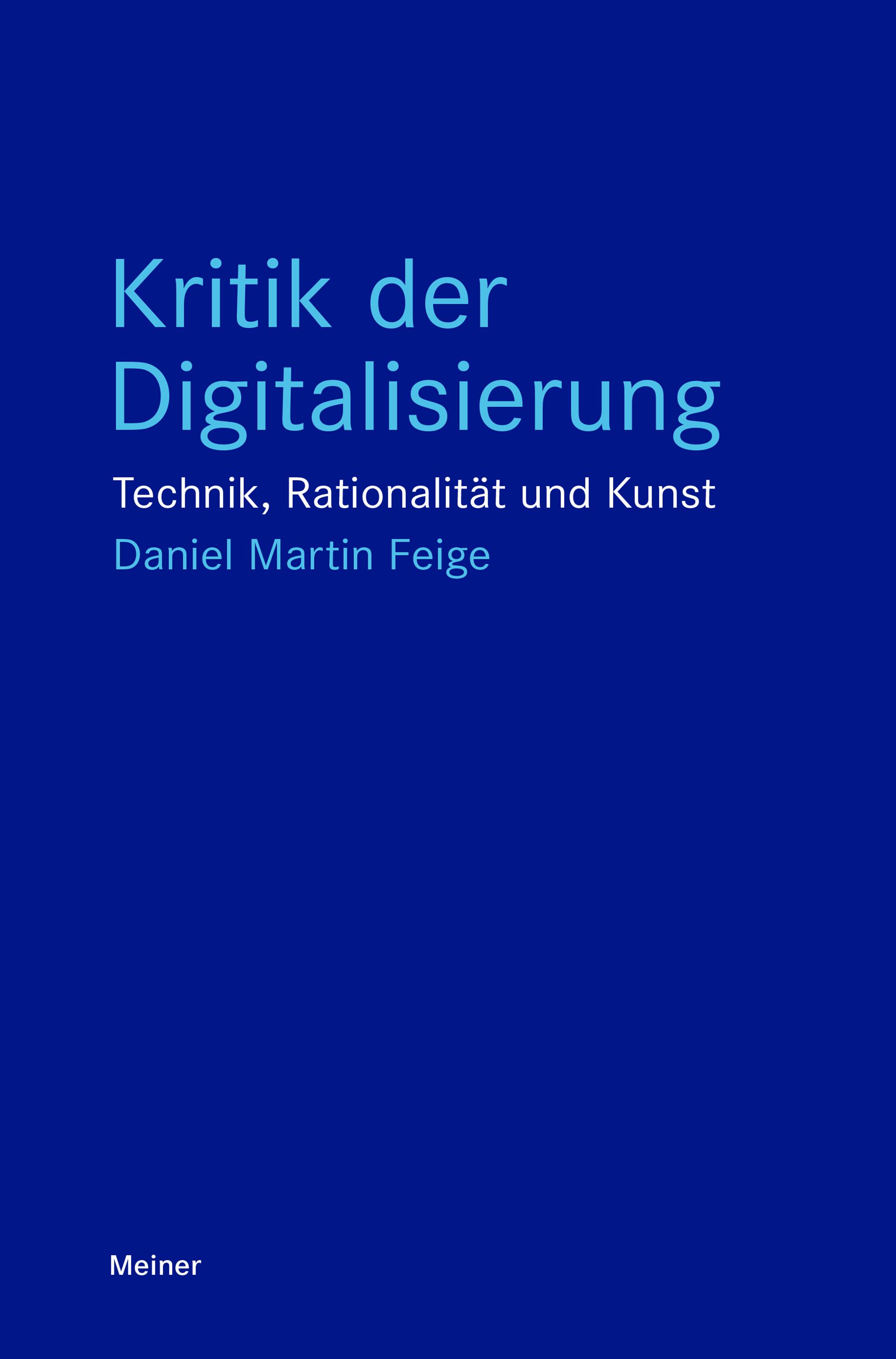 Vorderes Coverbild Kritik der Digitalisierung