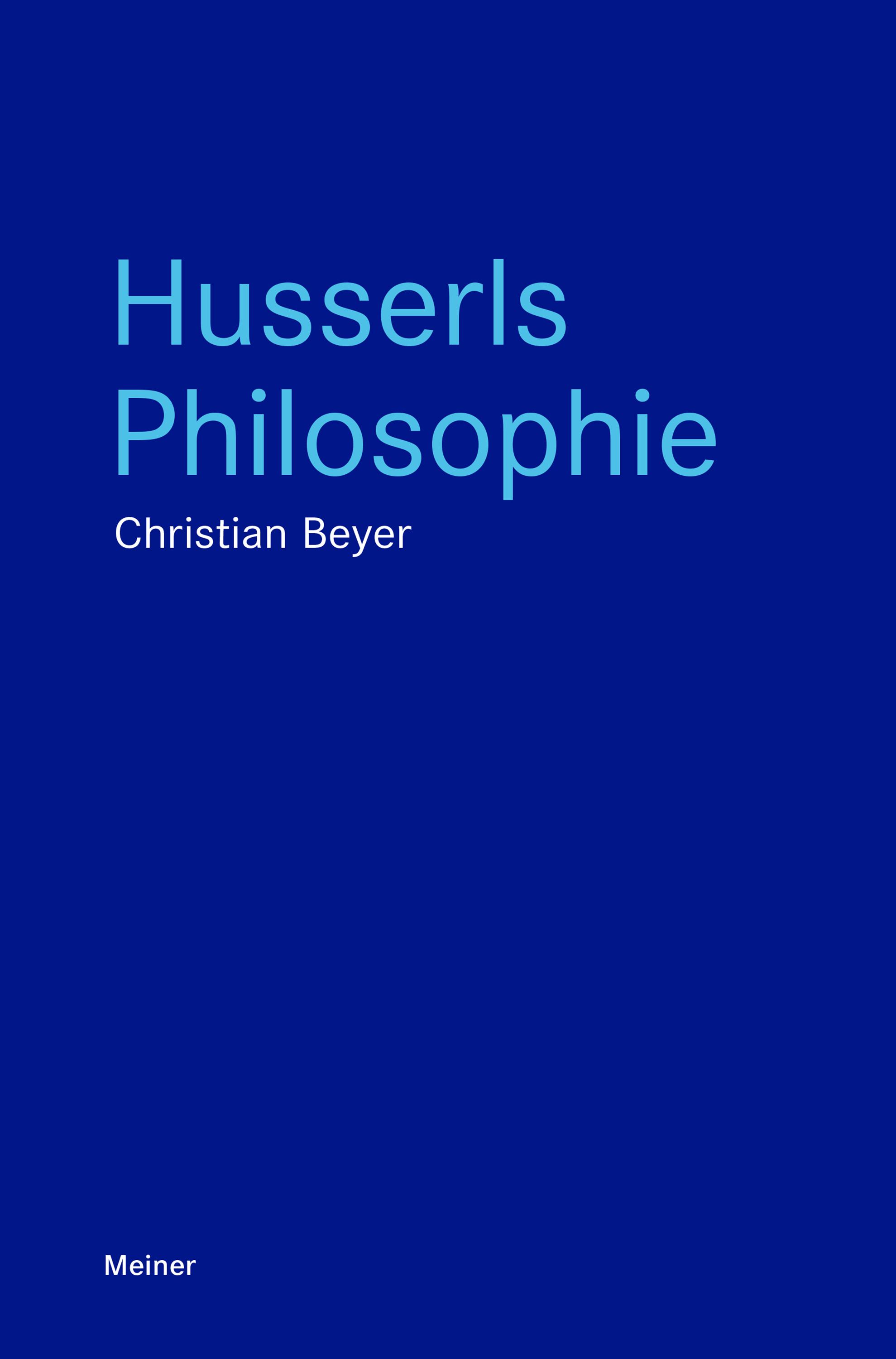 Vorderes Coverbild Husserls Philosophie