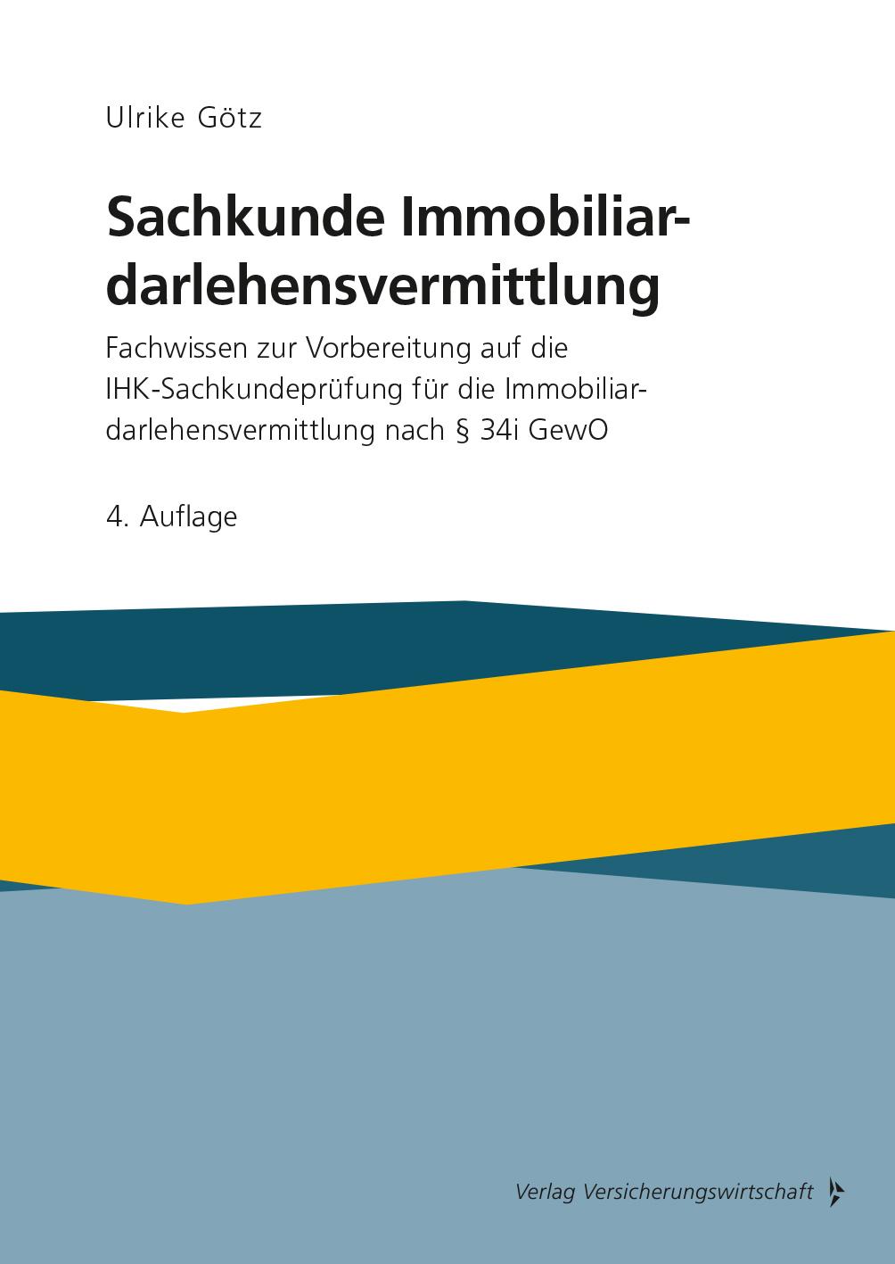 Vorderes Coverbild Sachkunde Immobiliardarlehensvermittlung