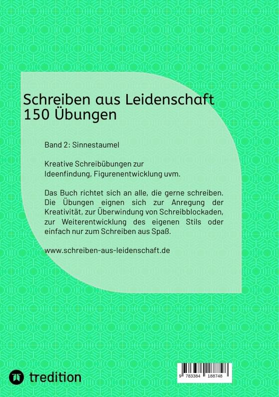 Rückseitencover Schreiben aus Leidenschaft - 150 Übungen