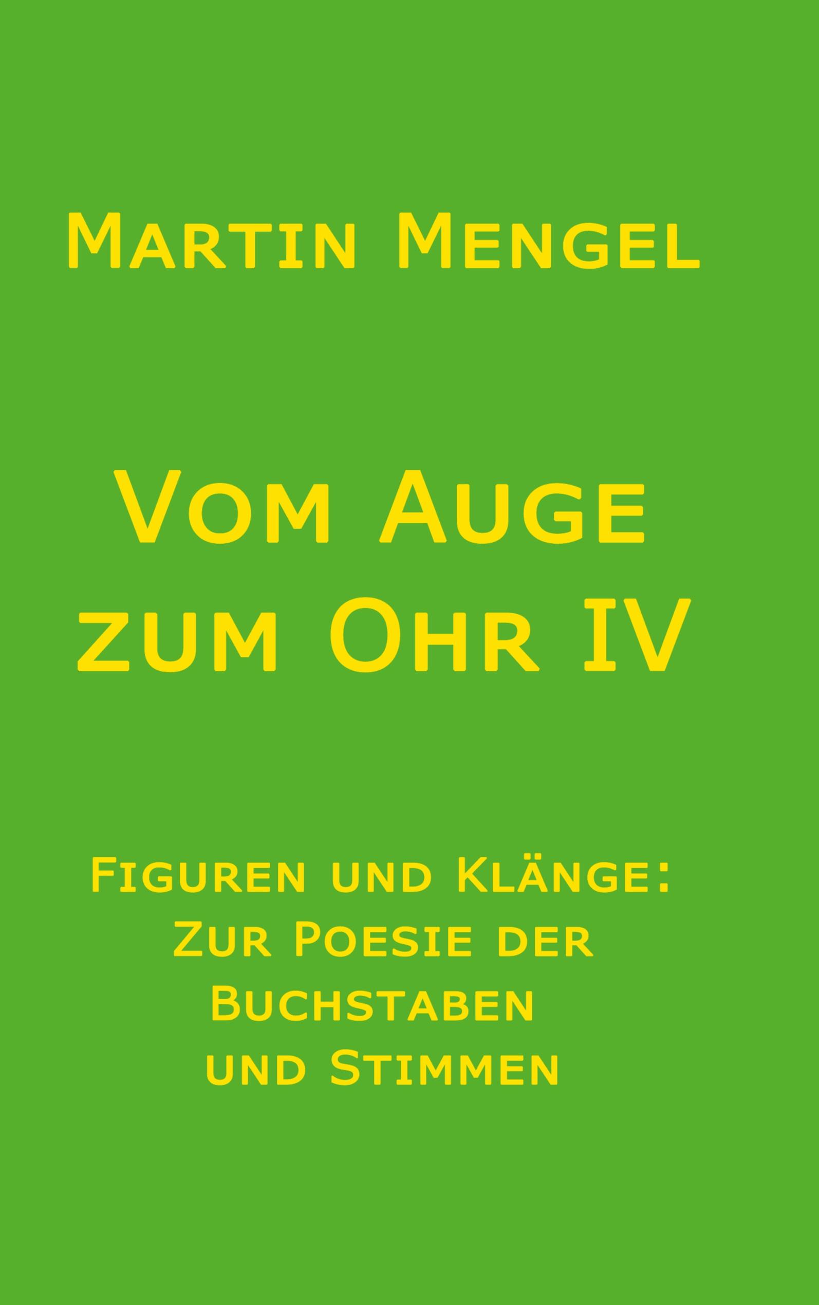 Vorderes Coverbild Vom Auge zum Ohr IV