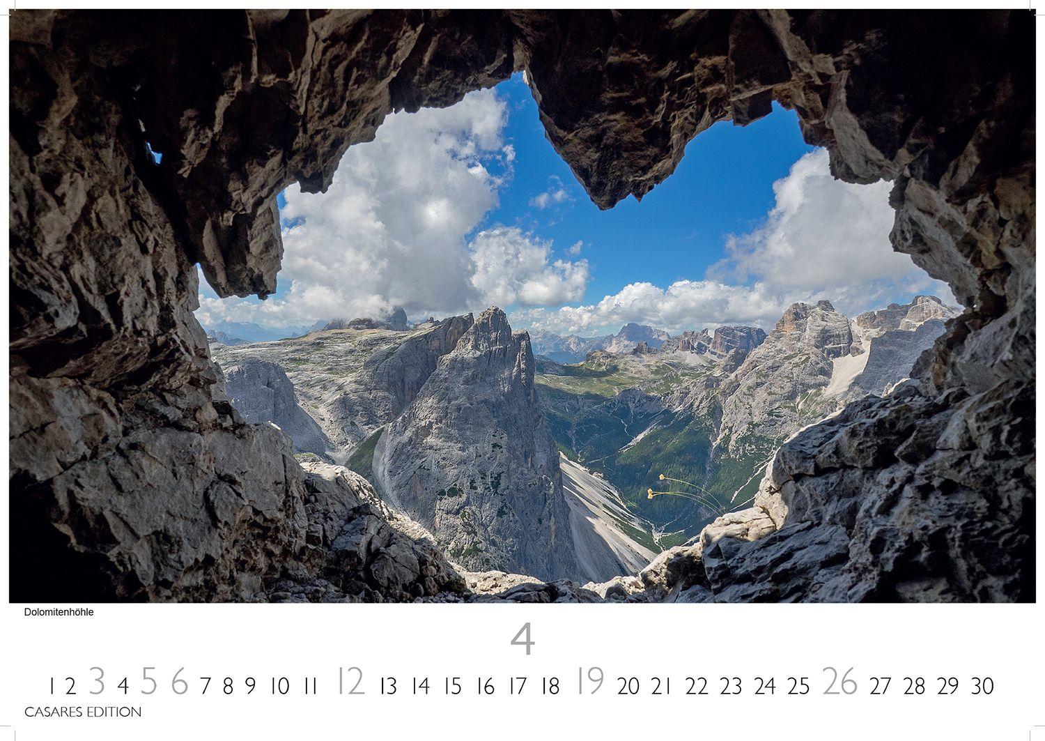 Beispielinhalt (Bild) Südtirol Kalender 2026 - Wandkalender | Fotokalender Italien 35x50cm - 12 eindrucksvolle Fotografien aus Südtirol