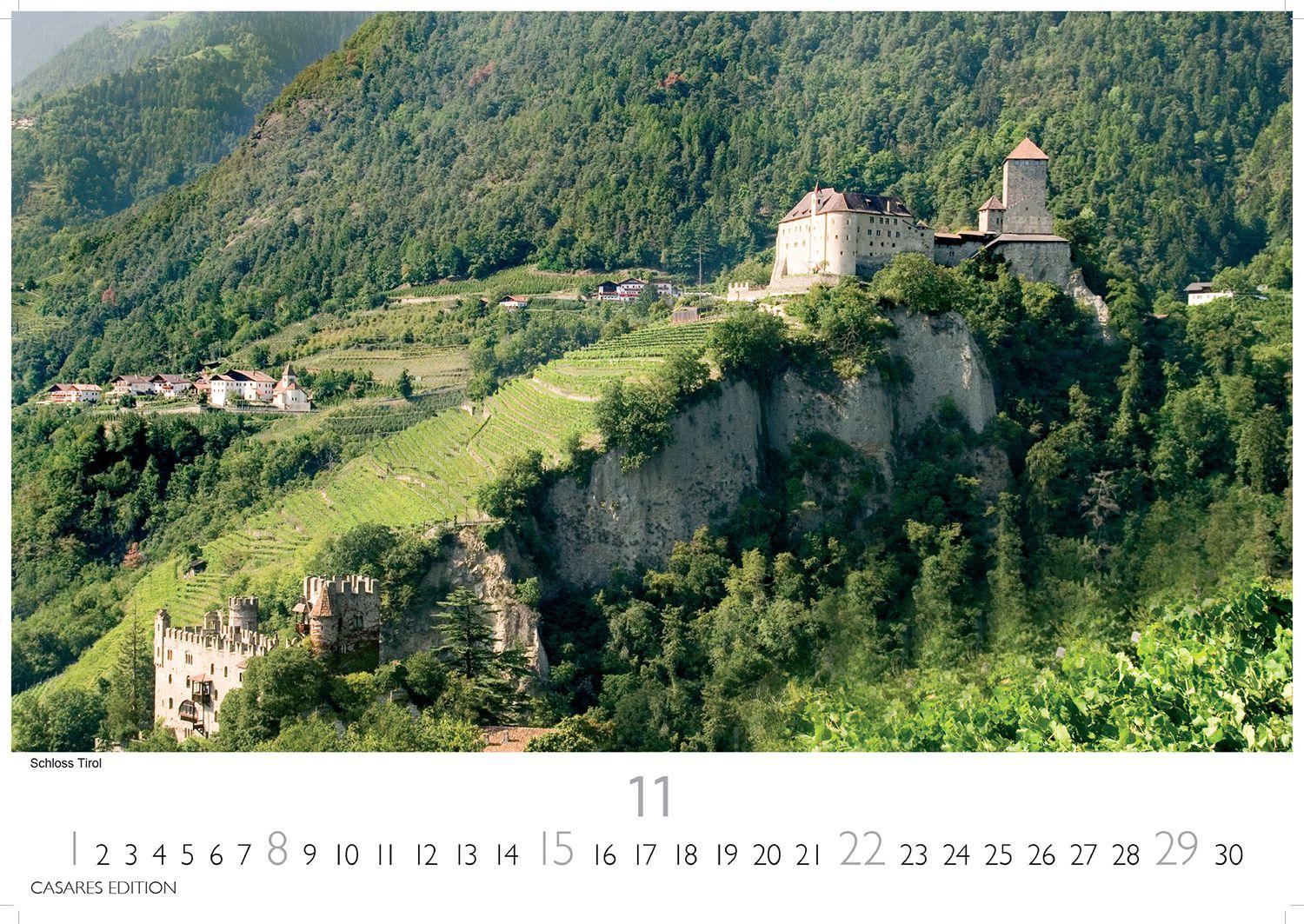 Beispielinhalt (Bild) Südtirol Kalender 2026 - Wandkalender | Fotokalender Italien 35x50cm - 12 eindrucksvolle Fotografien aus Südtirol
