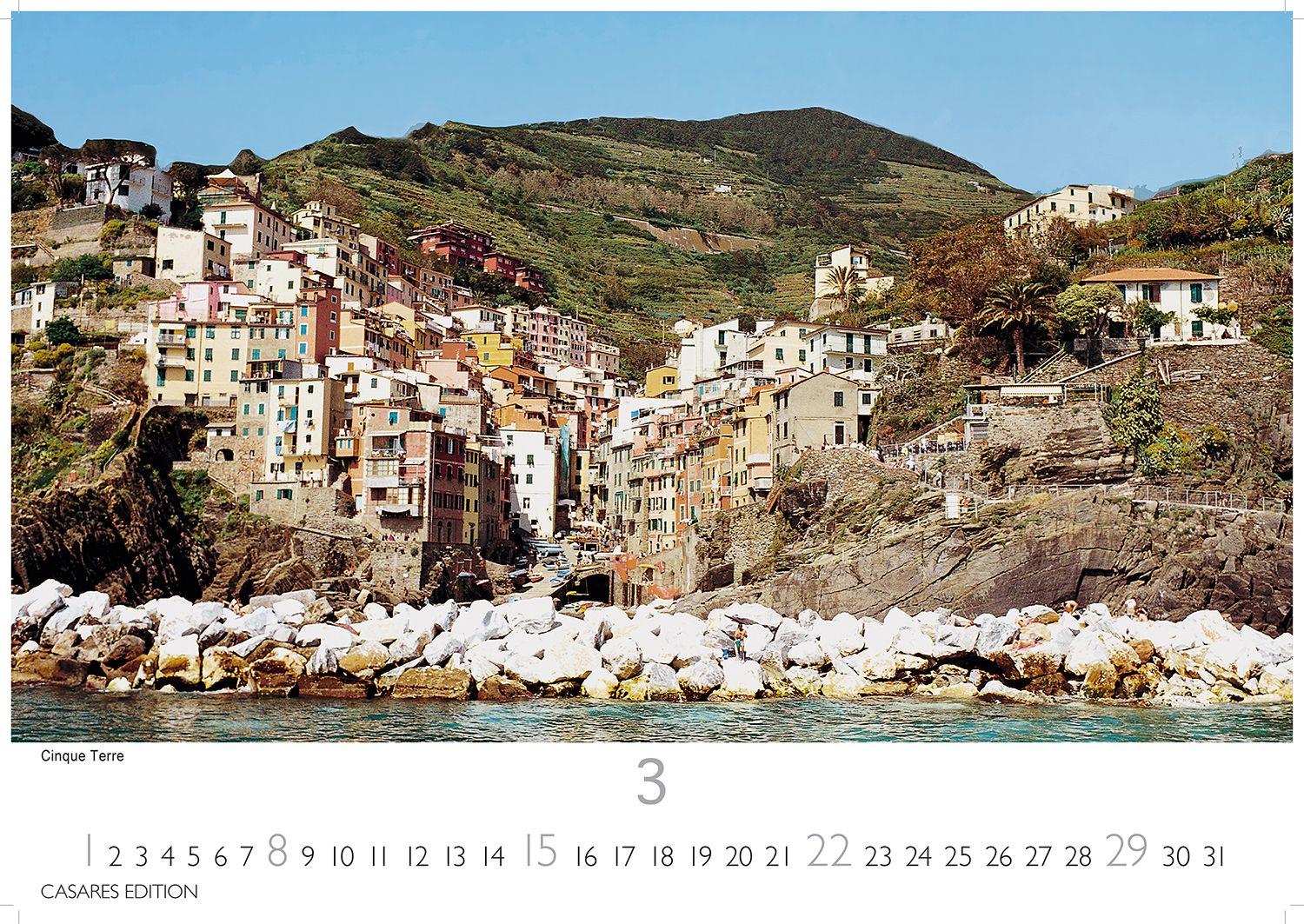 Beispielinhalt (Bild) Italien Kalender 2026 - Wandkalender | Fotokalender Italien 24x35 cm mit 12 traumhaften Motiven der Reisedestination Italien