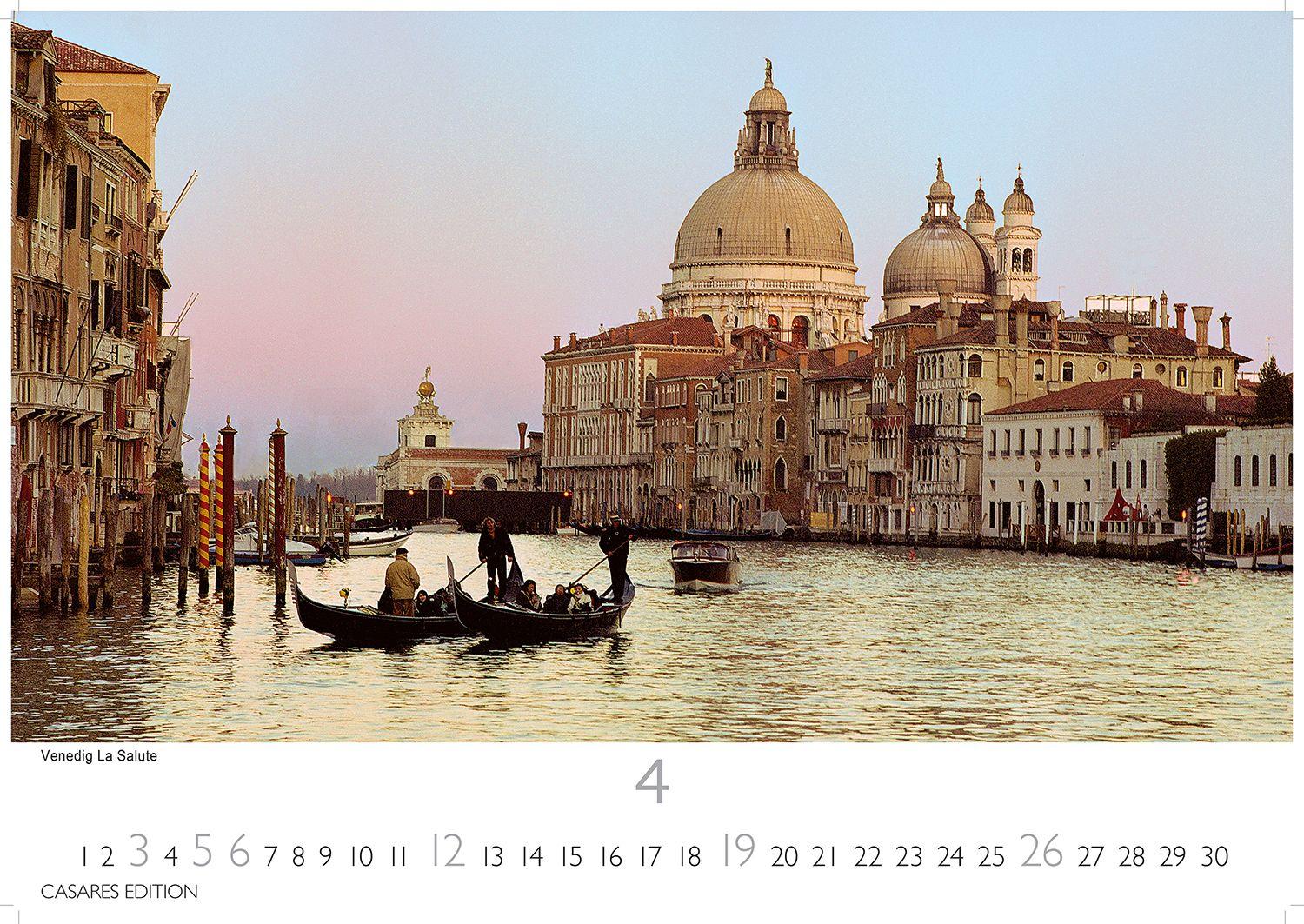 Beispielinhalt (Bild) Italien Kalender 2026 - Wandkalender | Fotokalender Italien 24x35 cm mit 12 traumhaften Motiven der Reisedestination Italien