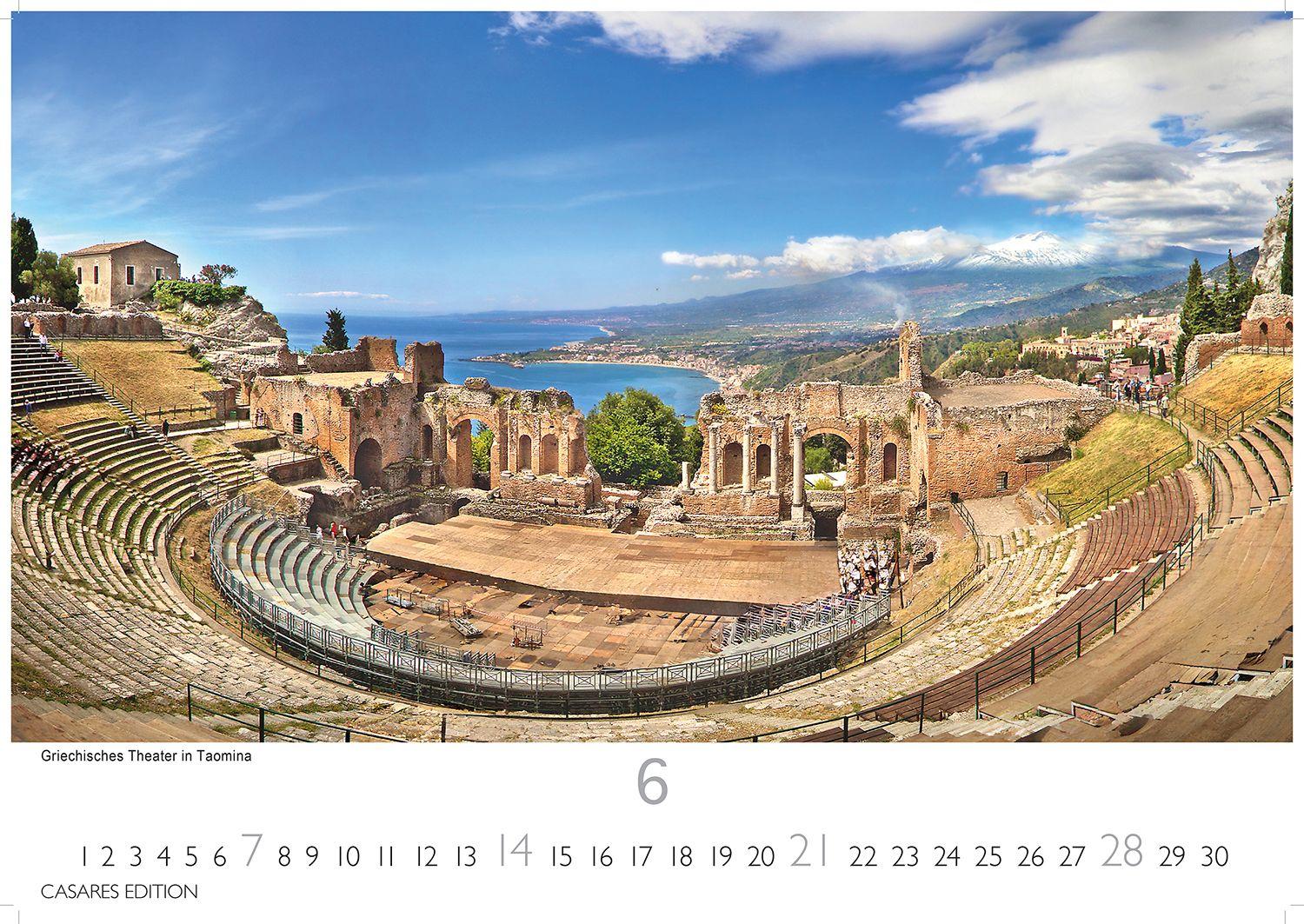 Beispielinhalt (Bild) Italien Kalender 2026 - Wandkalender | Fotokalender Italien 24x35 cm mit 12 traumhaften Motiven der Reisedestination Italien