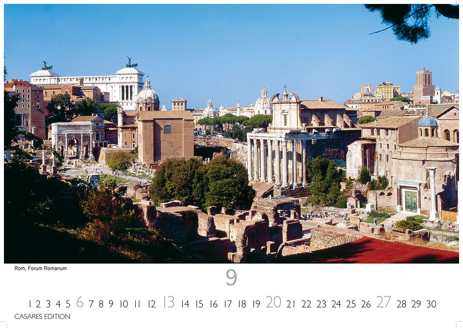 Beispielinhalt (Bild) Italien Kalender 2026 - Wandkalender | Fotokalender Italien 24x35 cm mit 12 traumhaften Motiven der Reisedestination Italien