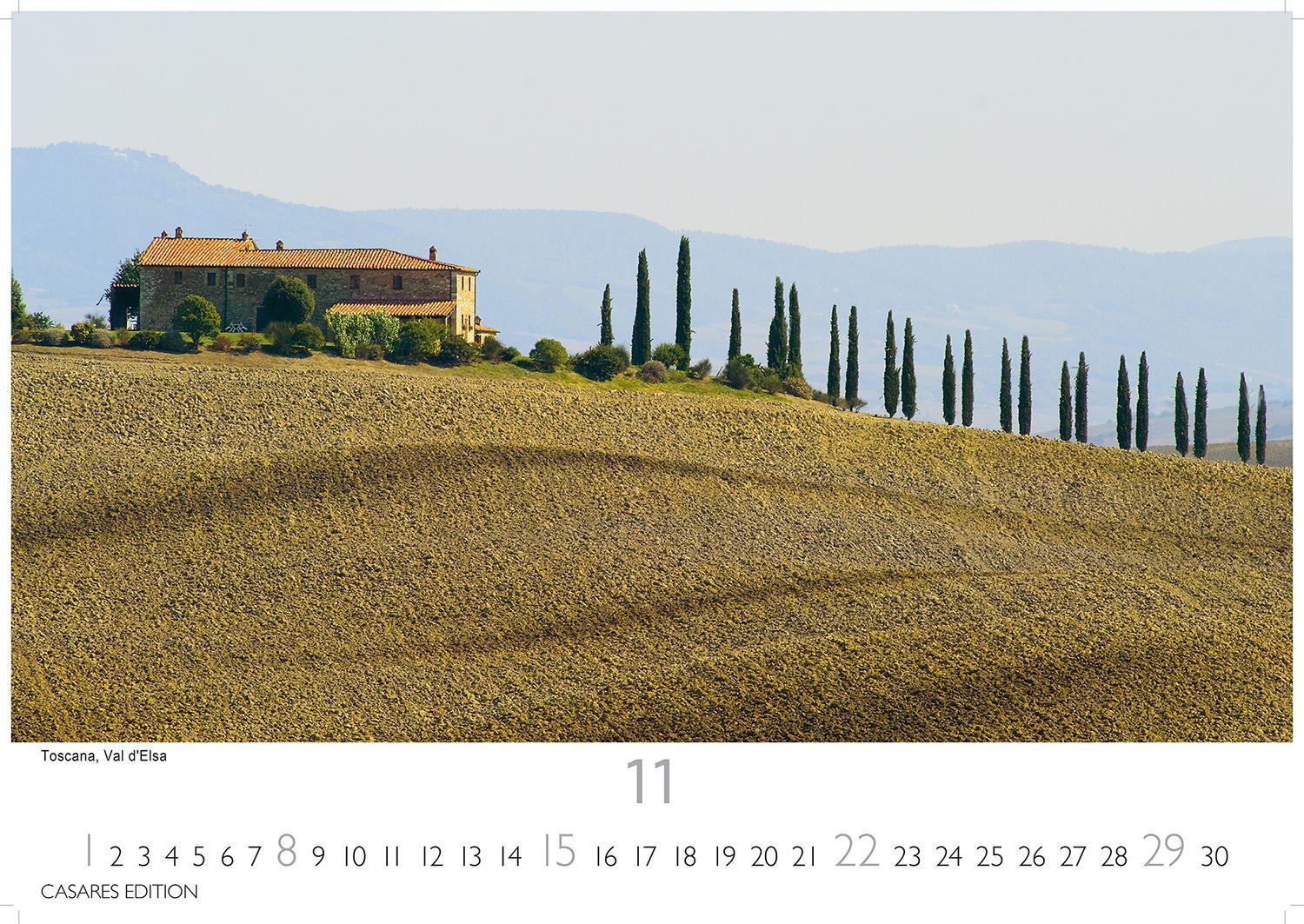 Beispielinhalt (Bild) Italien Kalender 2026 - Wandkalender | Fotokalender Italien 24x35 cm mit 12 traumhaften Motiven der Reisedestination Italien