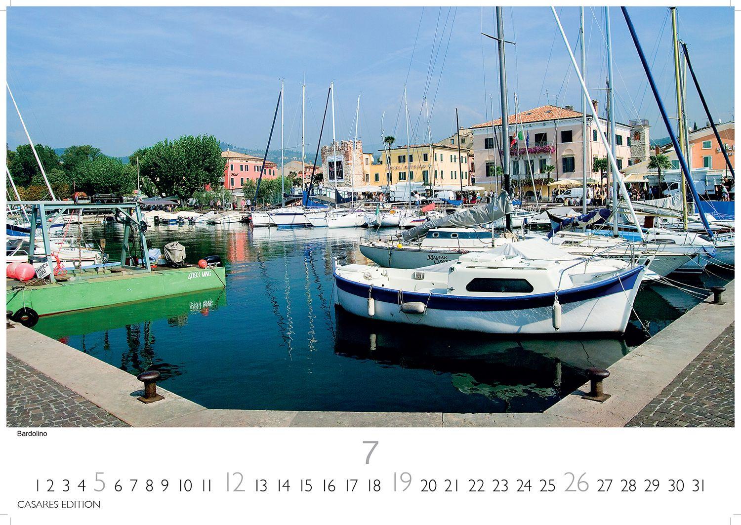 Beispielinhalt (Bild) Gardasee Kalender 2026 - Wandkalender | Fotokalender Italien 24x35cm - mit 12 beeindruckenden Motiven - Italien Kalender