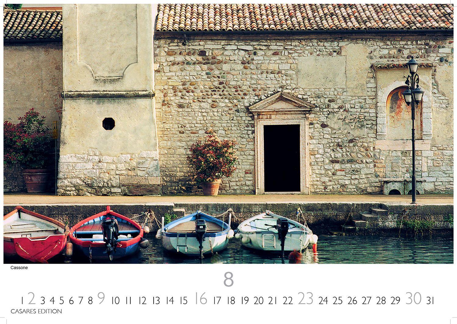 Beispielinhalt (Bild) Gardasee Kalender 2026 - Wandkalender | Fotokalender Italien 24x35cm - mit 12 beeindruckenden Motiven - Italien Kalender