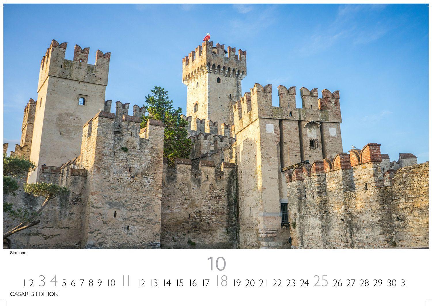 Beispielinhalt (Bild) Gardasee Kalender 2026 - Wandkalender | Fotokalender Italien 24x35cm - mit 12 beeindruckenden Motiven - Italien Kalender