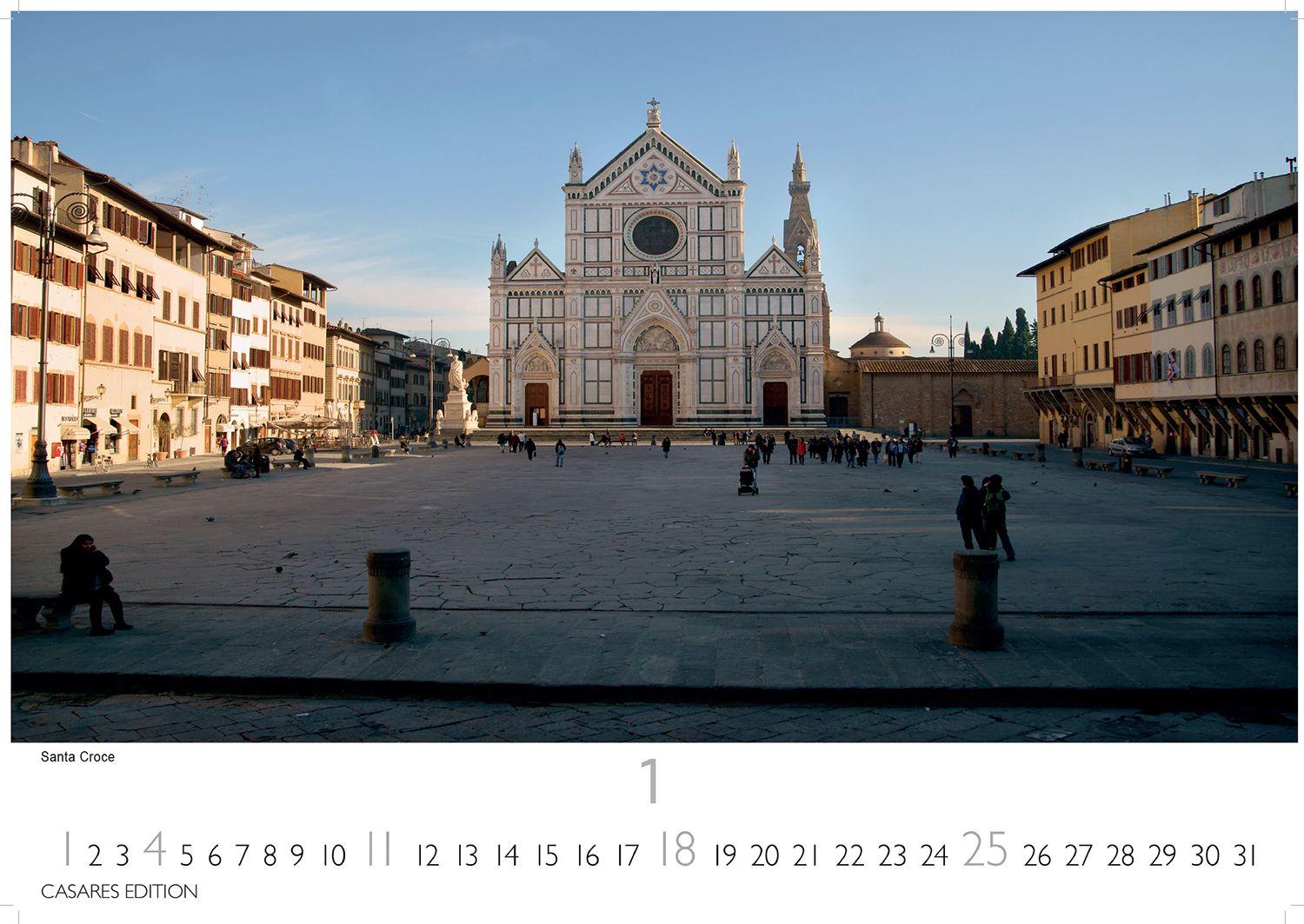 Beispielinhalt (Bild) Florenz Kalender 2026 - Wandkalender | Fotokalender Italien 35x50cm Toskana Flair für Ihr Zuhause | Hochwertiger . mit 12 atemberaubenden Motiven
