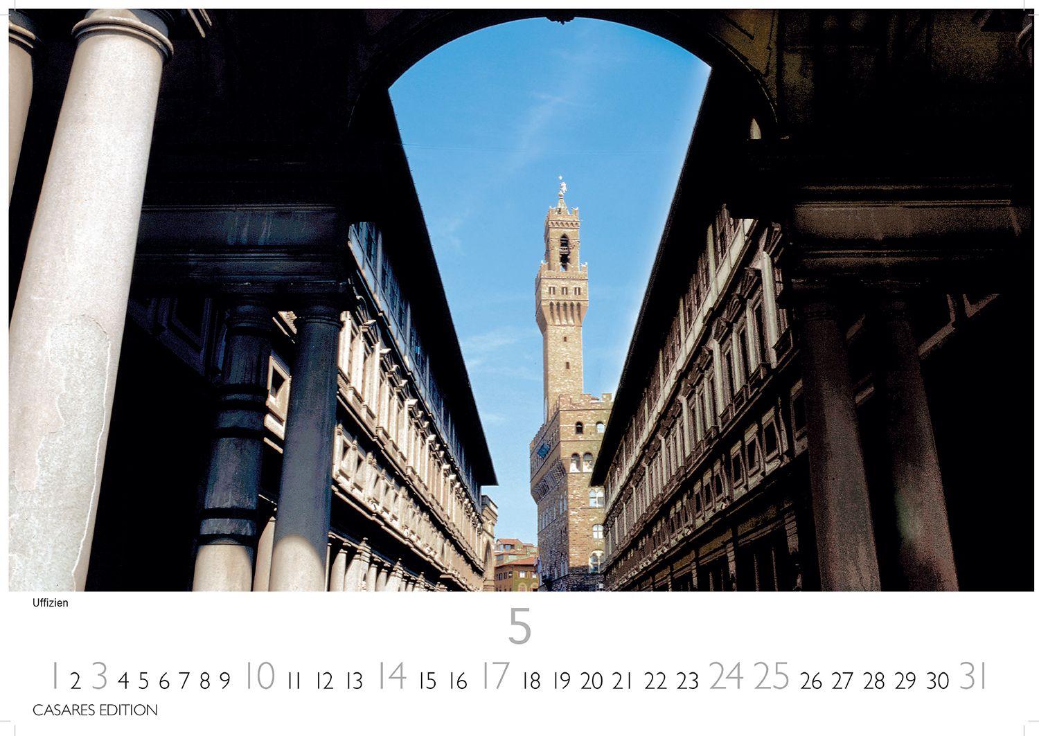 Beispielinhalt (Bild) Florenz Kalender 2026 - Wandkalender | Fotokalender Italien 35x50cm Toskana Flair für Ihr Zuhause | Hochwertiger . mit 12 atemberaubenden Motiven