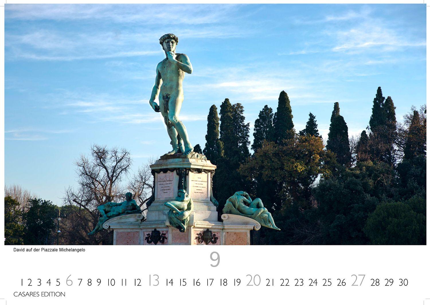 Beispielinhalt (Bild) Florenz Kalender 2026 - Wandkalender | Fotokalender Italien 35x50cm Toskana Flair für Ihr Zuhause | Hochwertiger . mit 12 atemberaubenden Motiven