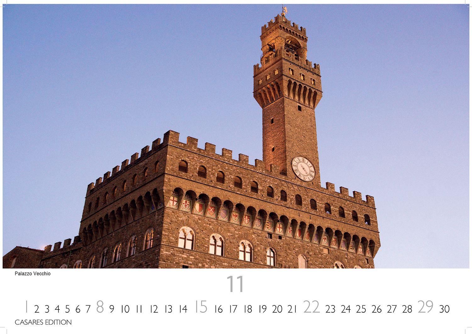 Beispielinhalt (Bild) Florenz Kalender 2026 - Wandkalender | Fotokalender Italien 35x50cm Toskana Flair für Ihr Zuhause | Hochwertiger . mit 12 atemberaubenden Motiven