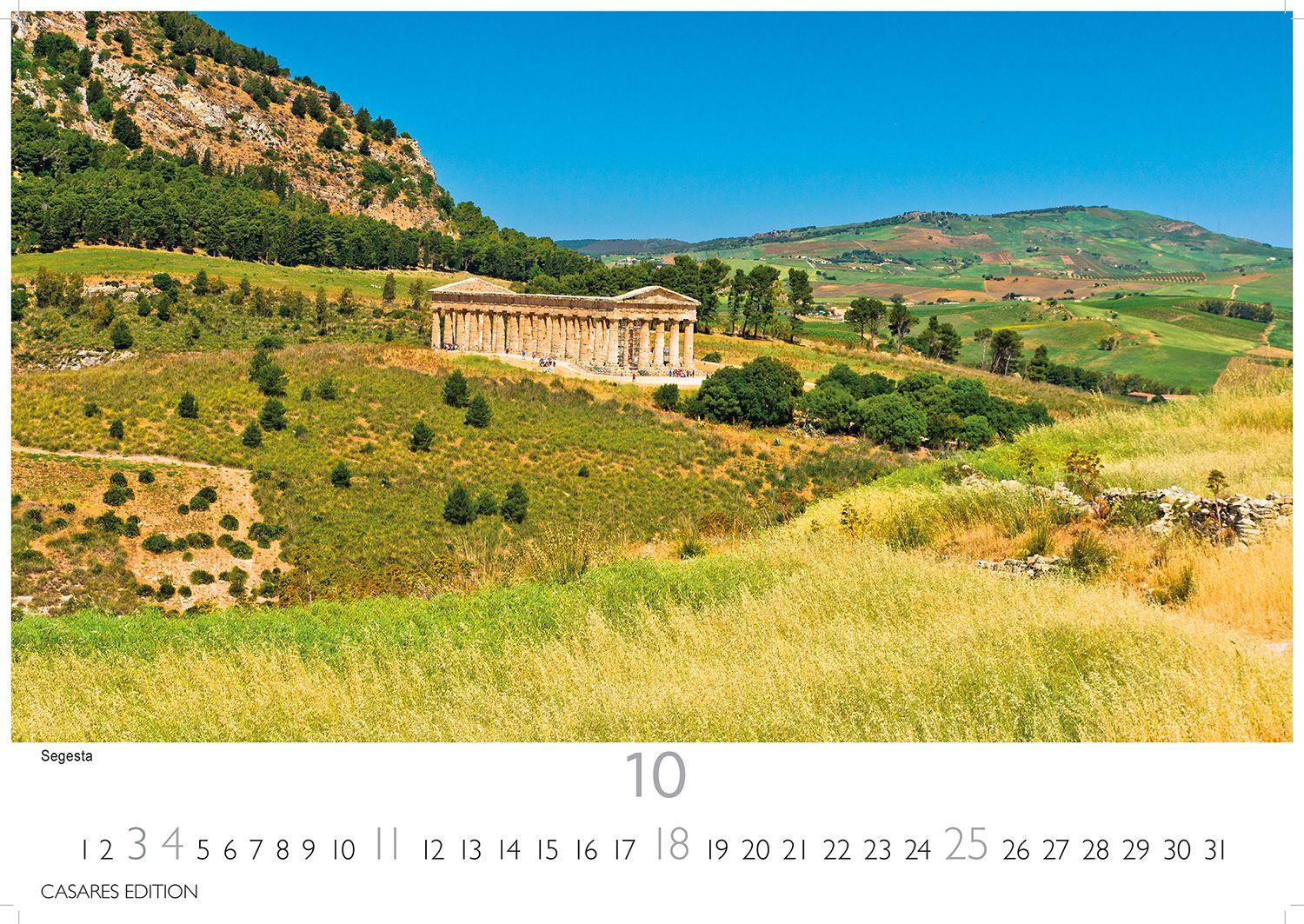 Beispielinhalt (Bild) Italien Kalender 2026 - Wandkalender | Fotokalender Italien 35x50 cm im Großformat mit 12 traumhaften Motiven der Reisedestination Italien