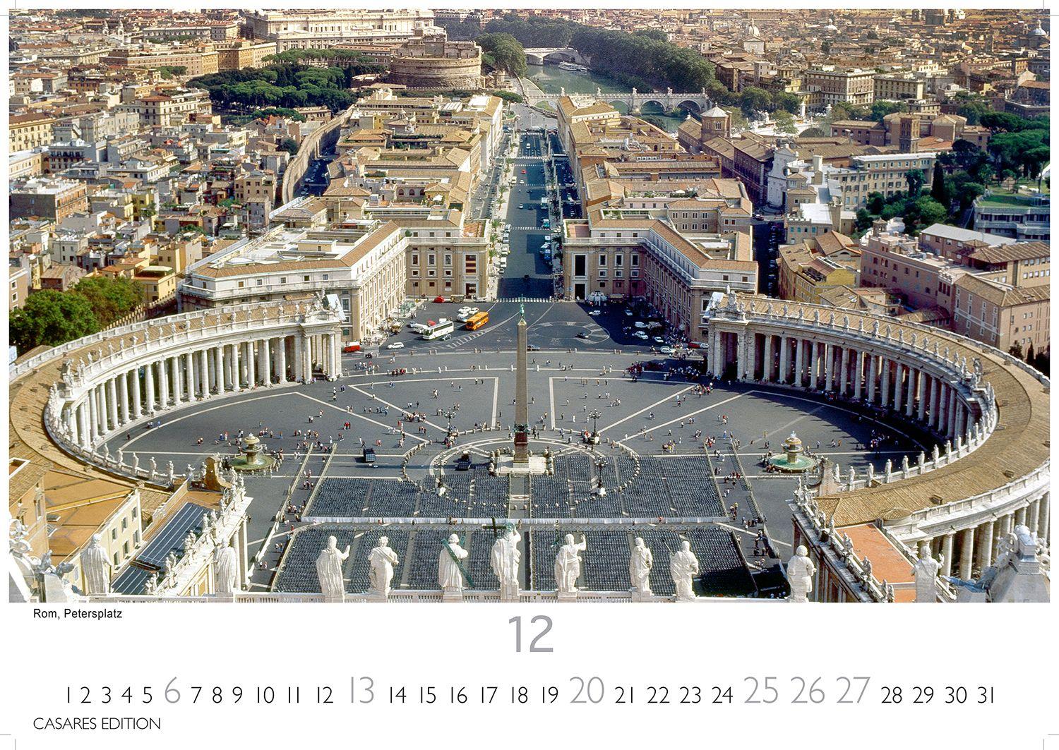 Beispielinhalt (Bild) Italien Kalender 2026 - Wandkalender | Fotokalender Italien 35x50 cm im Großformat mit 12 traumhaften Motiven der Reisedestination Italien