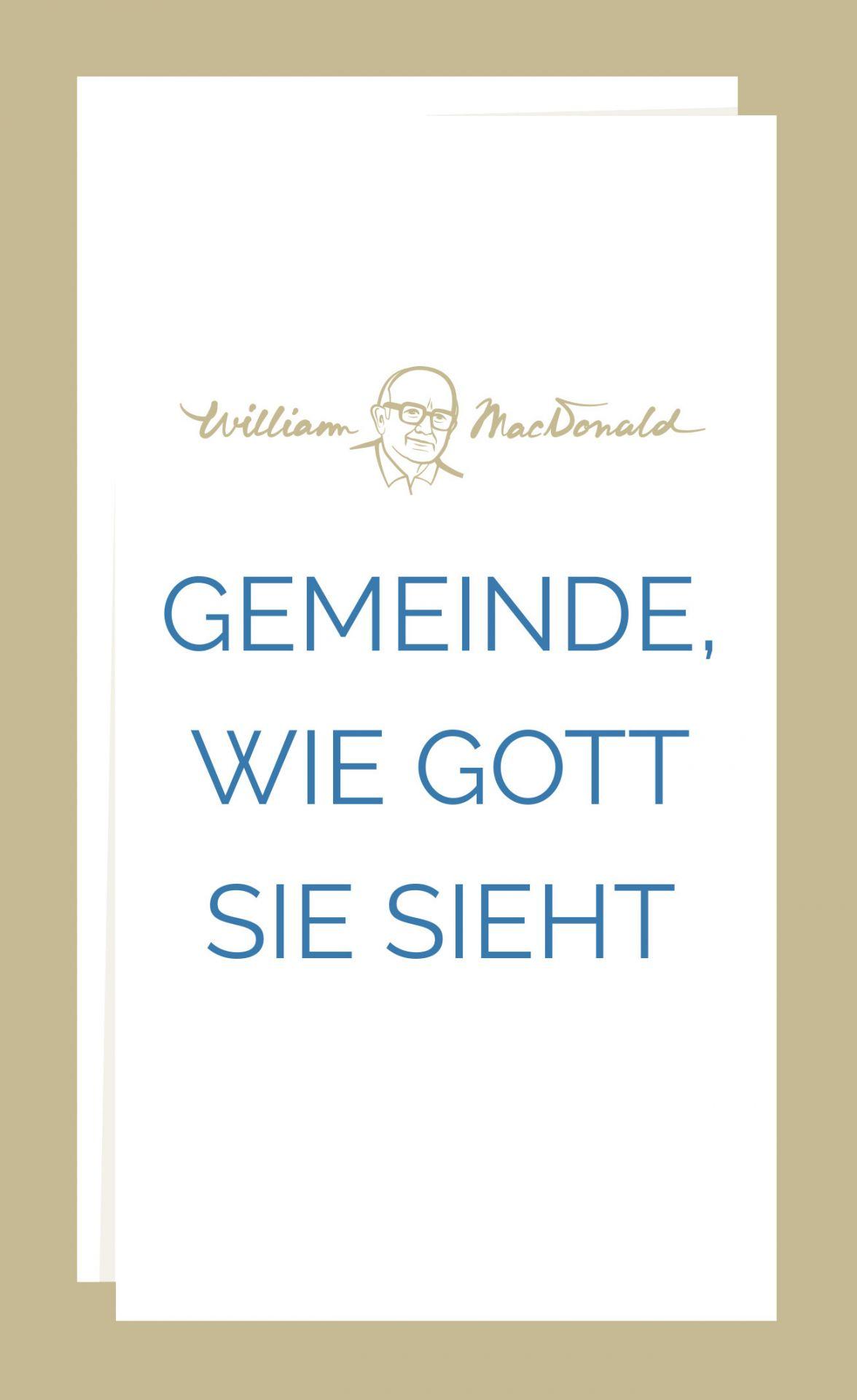 Vorderes Coverbild Gemeinde, wie Gott sie sieht