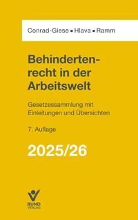 Vorderes Coverbild Behindertenrecht in der Arbeitswelt 2025/2026