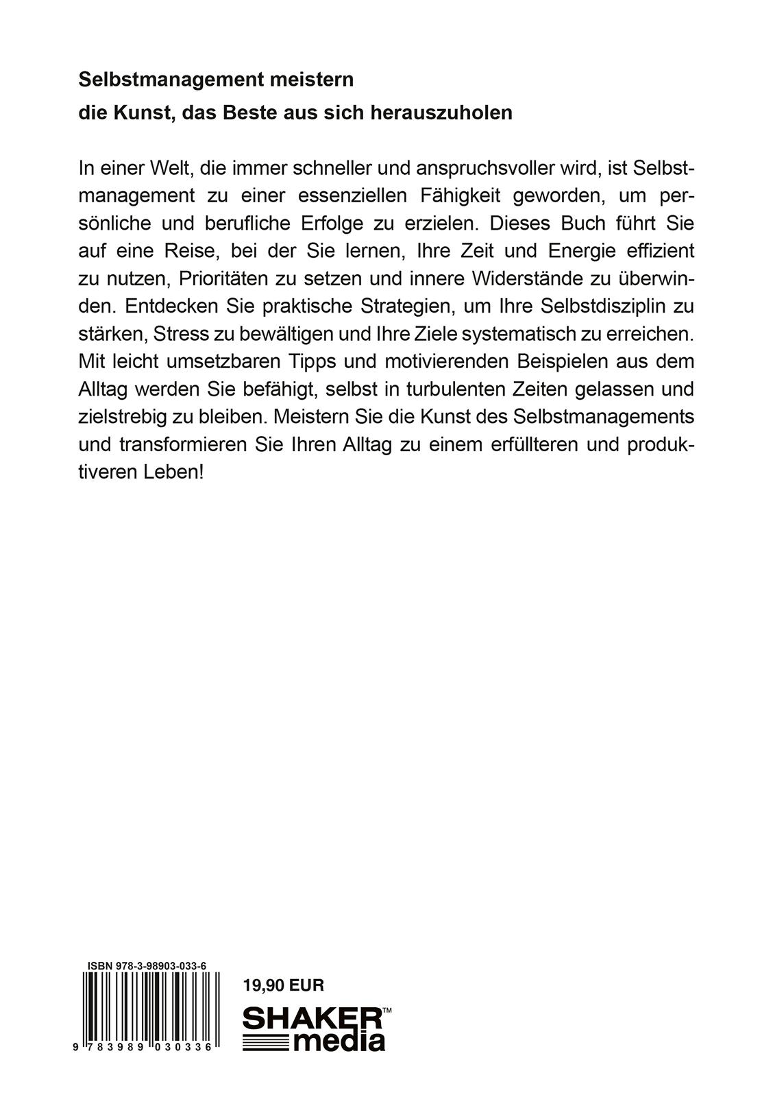 Rückseitencover Selbstmanagement meistern