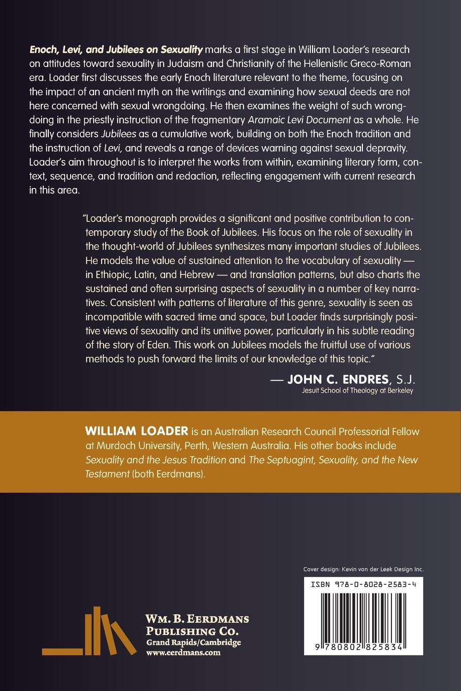 Rückseitencover Enoch, Levi, and Jubilees on Sexuality