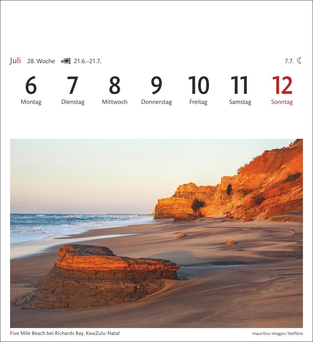 Beispielinhalt (Bild) Südafrika & Namibia Sehnsuchtskalender 2026 - Wochenkalender mit 53 Postkarten