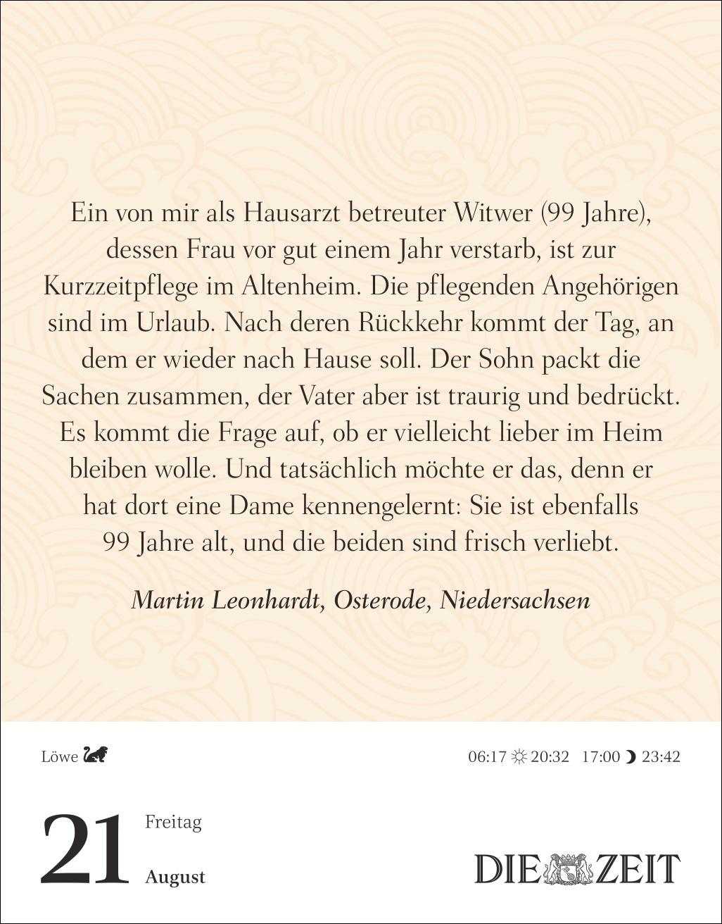 Beispielinhalt (Bild) Was mein Leben reicher macht Tagesabreißkalender 2026 - Glücksmomente für jeden Tag