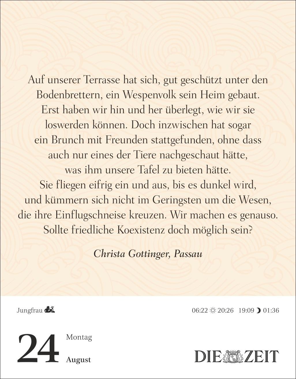 Beispielinhalt (Bild) Was mein Leben reicher macht Tagesabreißkalender 2026 - Glücksmomente für jeden Tag