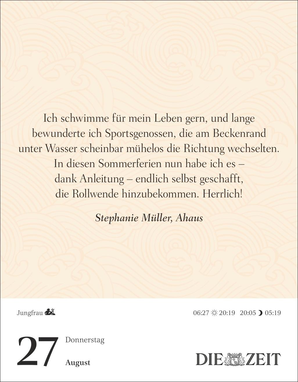 Beispielinhalt (Bild) Was mein Leben reicher macht Tagesabreißkalender 2026 - Glücksmomente für jeden Tag