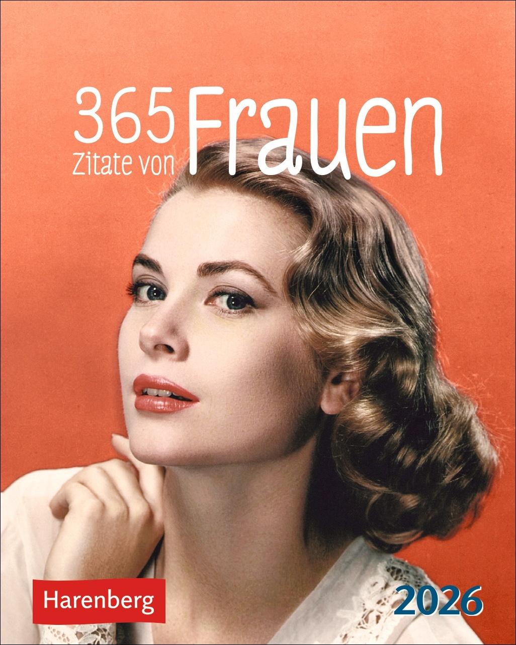 Vorderes Coverbild 365 Zitate von Frauen Mini-Geschenkkalender 2026