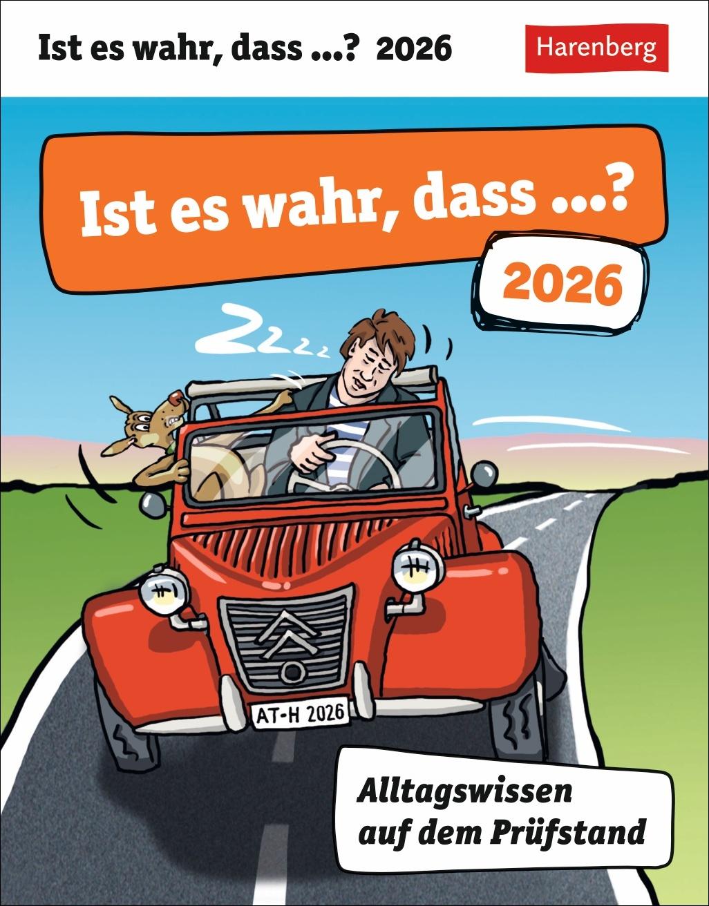 Vorderes Coverbild Ist es wahr, dass ...? Tagesabreißkalender 2026 - Alltagswissen auf dem Prüfstand