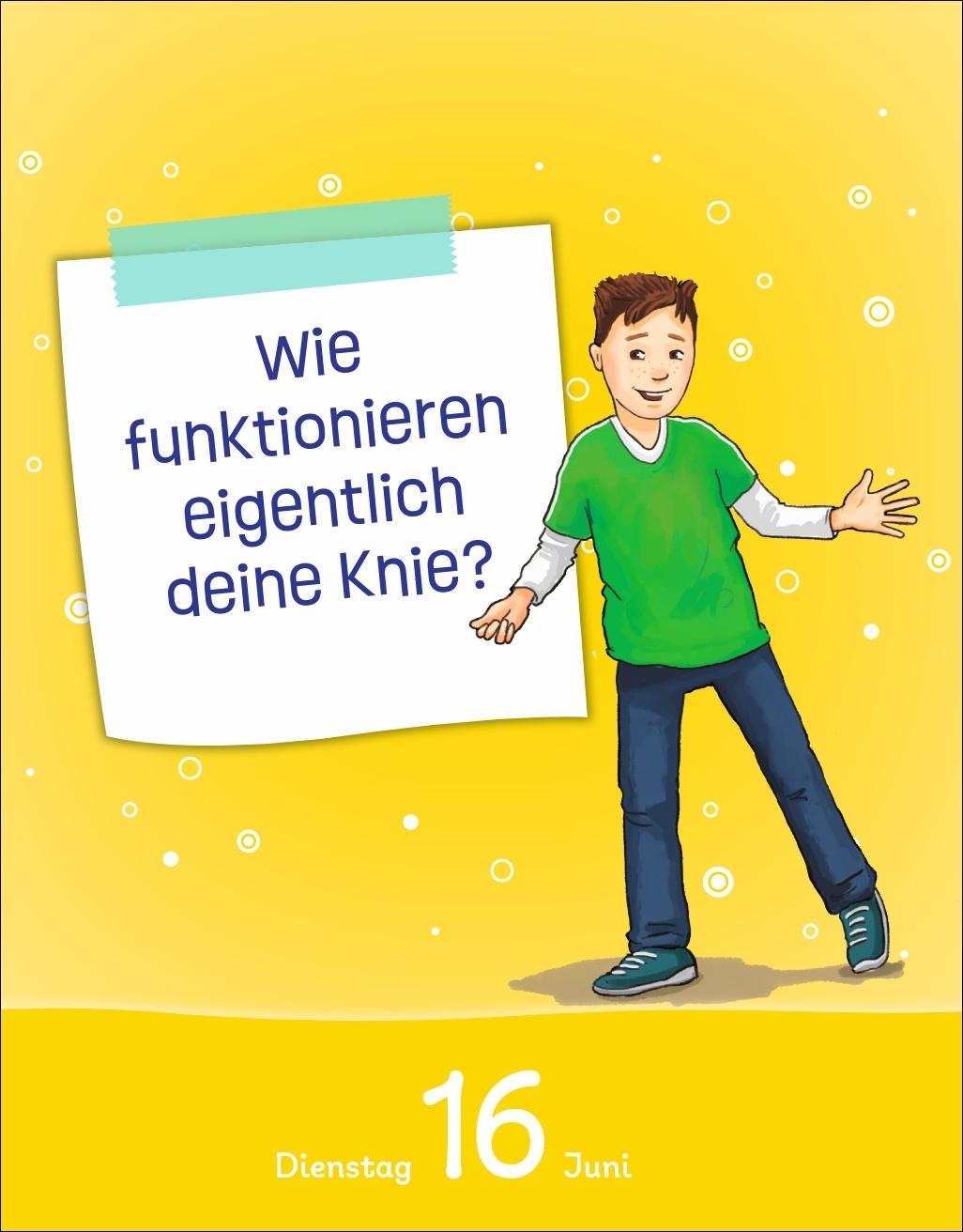 Beispielinhalt (Bild) Kalender für clevere Kids Tagesabreißkalender 2026