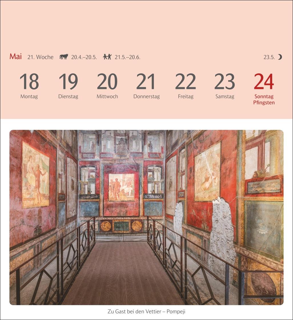 Beispielinhalt (Bild) Das Glück liegt in Italien Postkartenkalender 2026 - 53 Karten mit Kurzporträts zu den Zielen