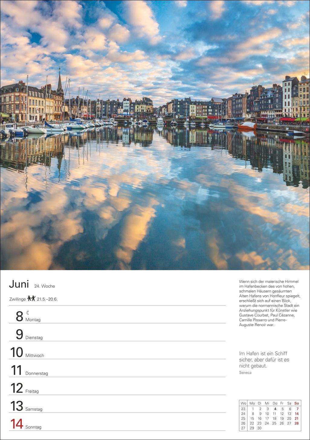 Beispielinhalt (Bild) Bretagne und Normandie Wochenplaner 2026 - Eine Reise in 53 Bildern