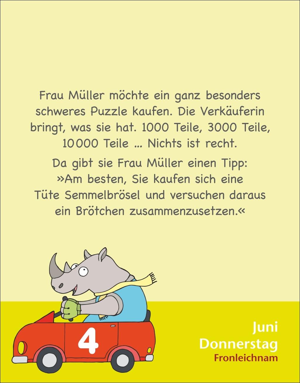 Beispielinhalt (Bild) Witze für Kids Tagesabreißkalender 2026