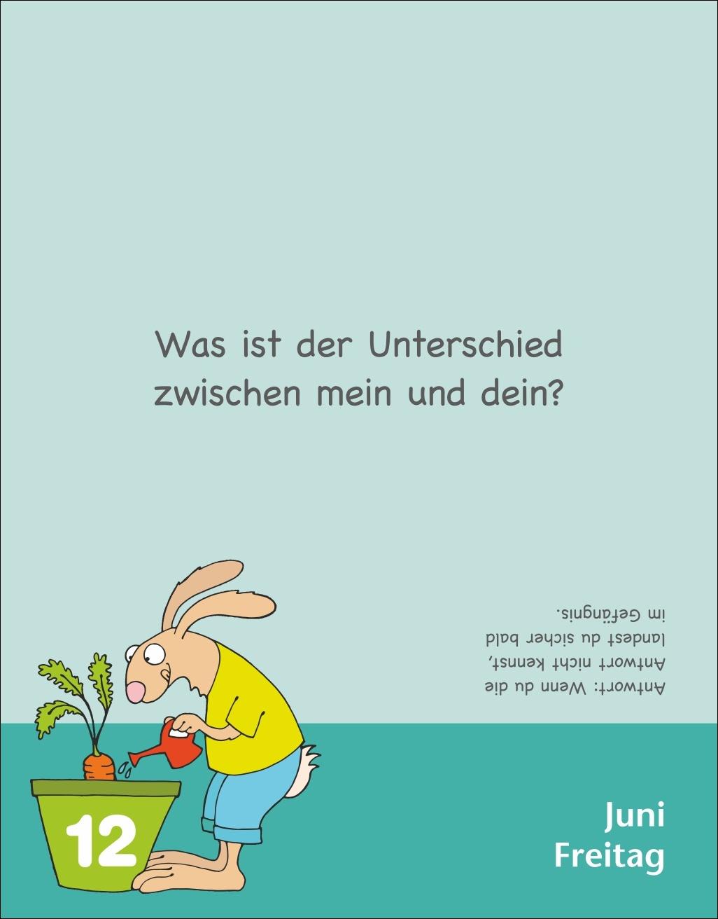 Beispielinhalt (Bild) Witze für Kids Tagesabreißkalender 2026