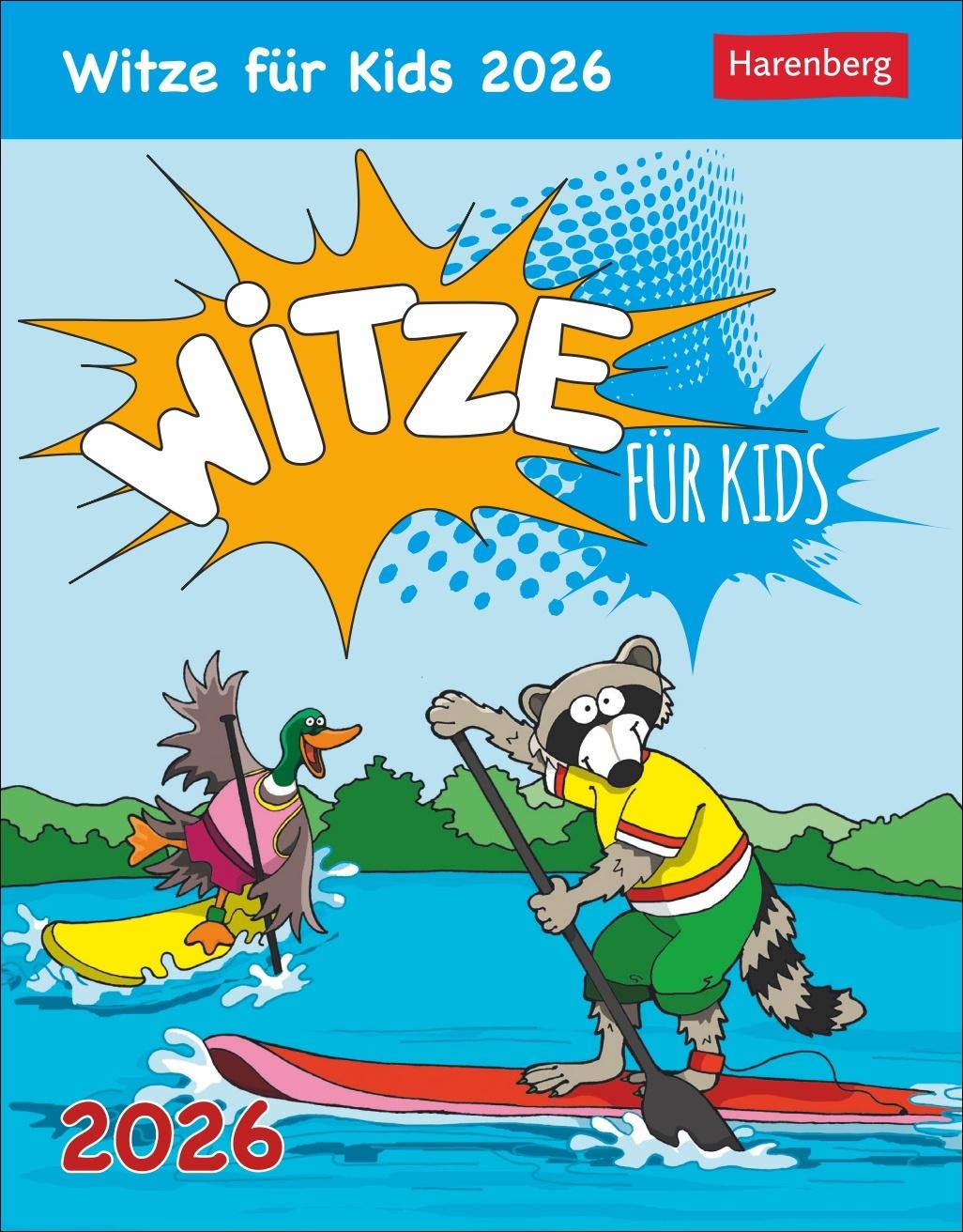 Vorderes Coverbild Witze für Kids Tagesabreißkalender 2026